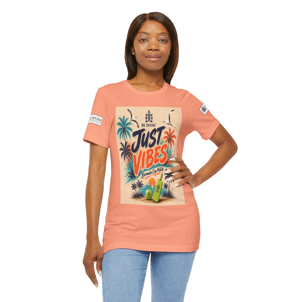 BE DIVINE™ Just Vibes Tee – Bermuda Cup Match Edition