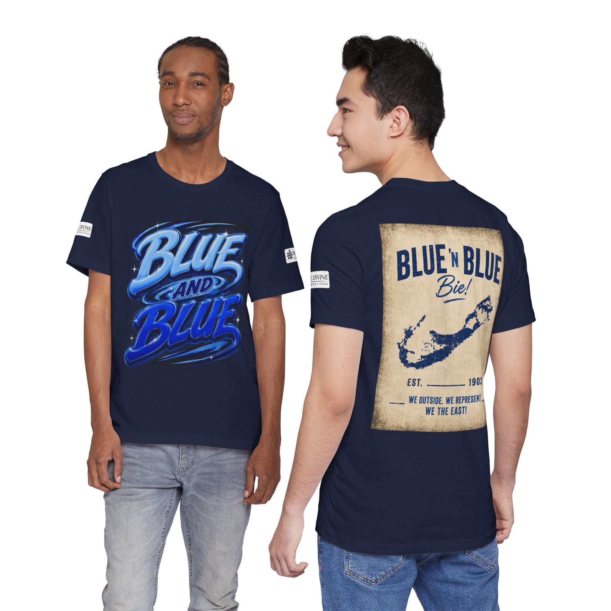 BE DIVINE™ Blue and Blue Bie! – East Side Heritage Collector Tee