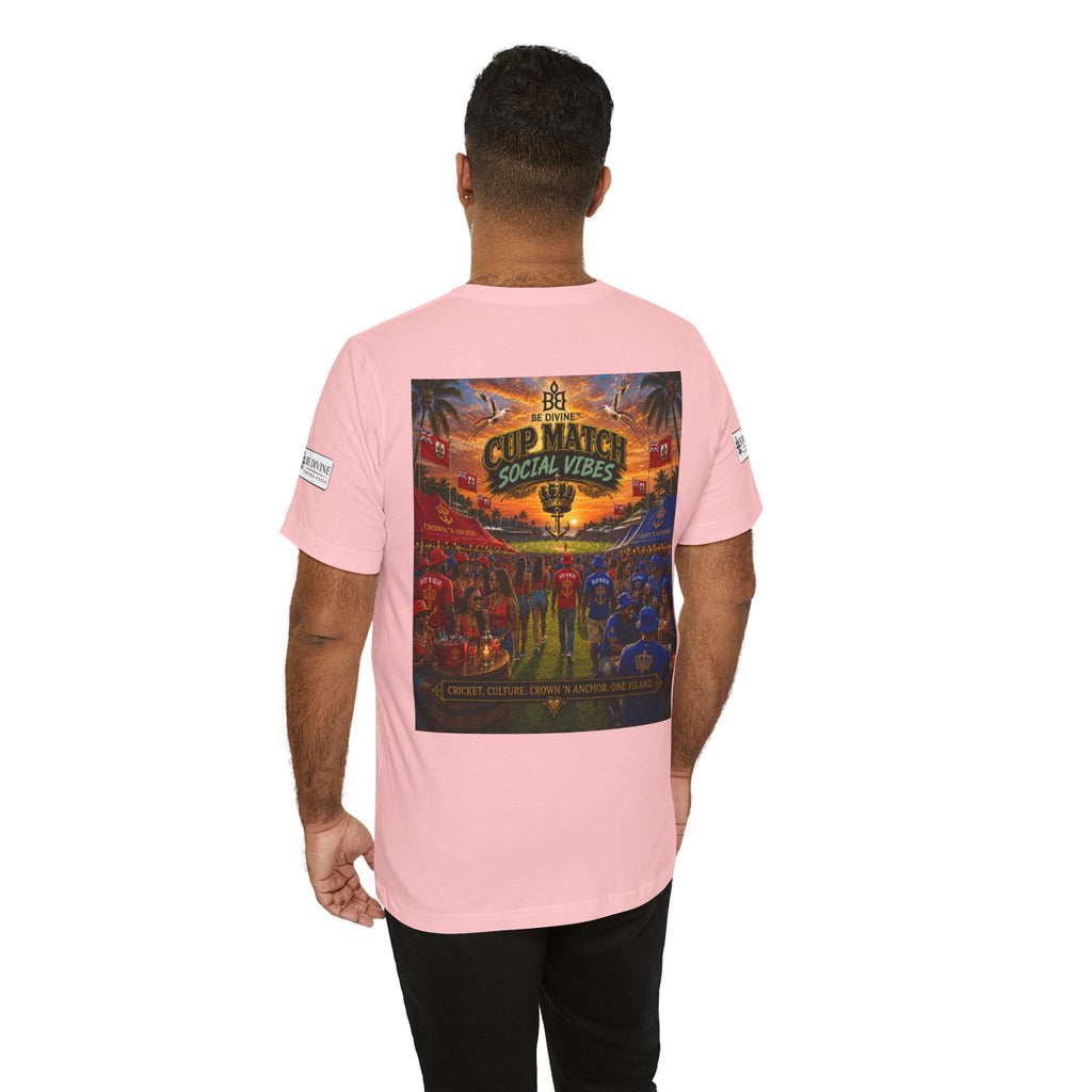 BE DIVINE™ Cup Match Social Vibes Tee – Crown 'N Anchor Edition