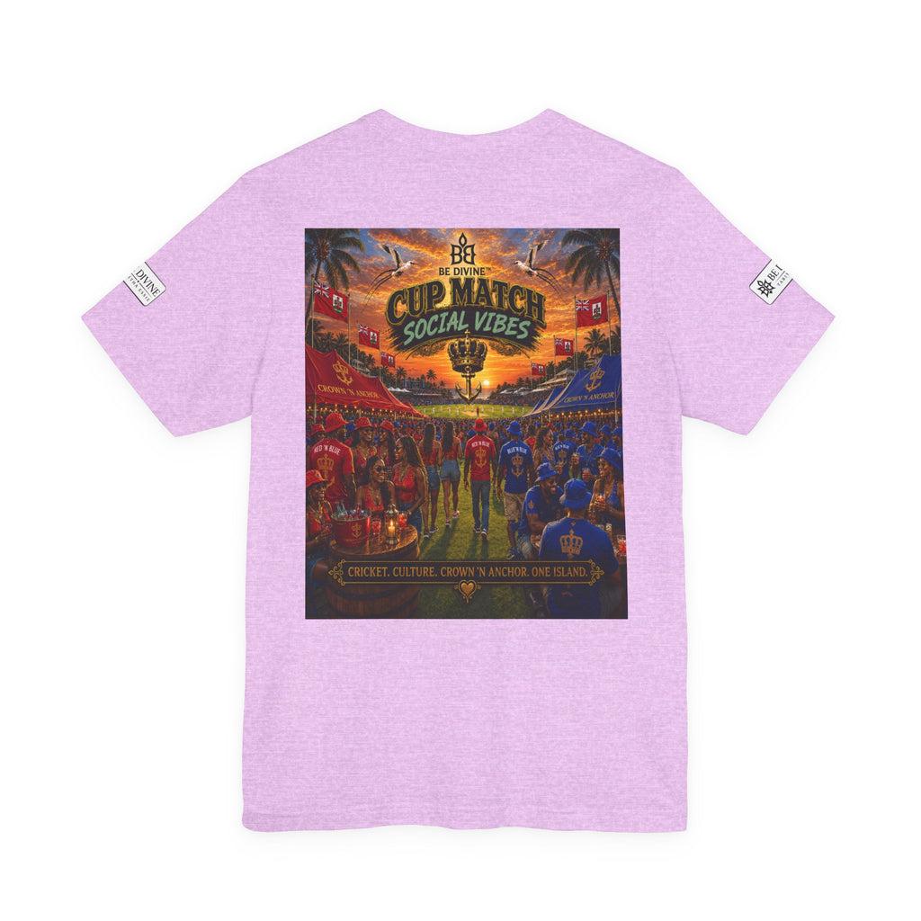 BE DIVINE™ Cup Match Social Vibes Tee – Crown 'N Anchor Edition