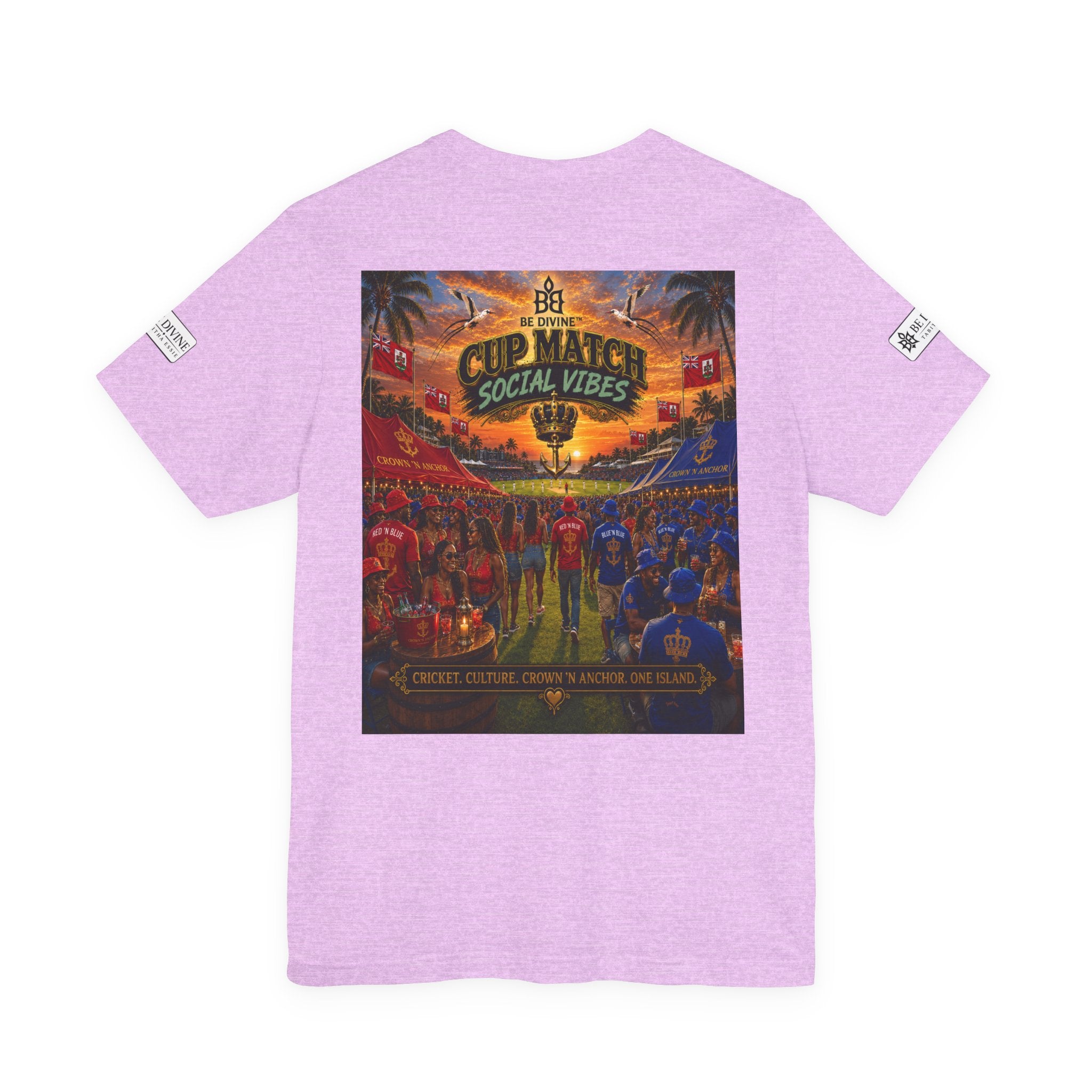 BE DIVINE™ Cup Match Social Vibes Tee – Crown 'N Anchor Edition
