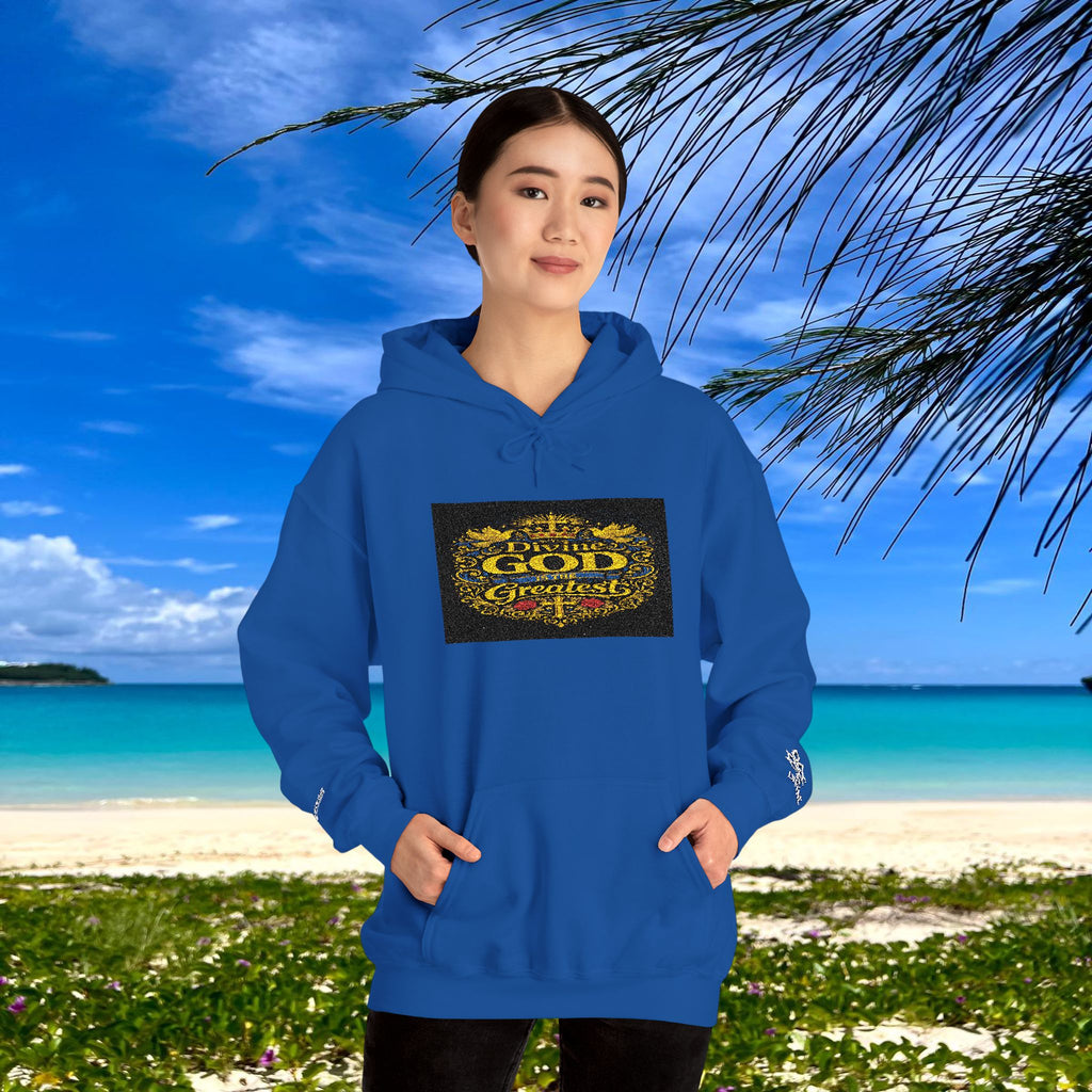 BE DIVINE™ “Divine God Is the Greatest” Embroidered Unisex Hoodie