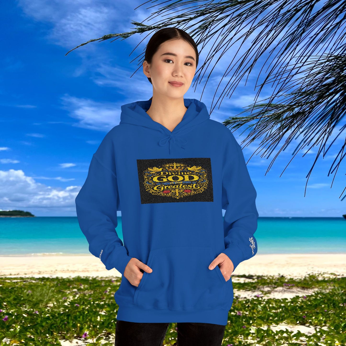 BE DIVINE™ “Divine God Is the Greatest” Embroidered Unisex Hoodie