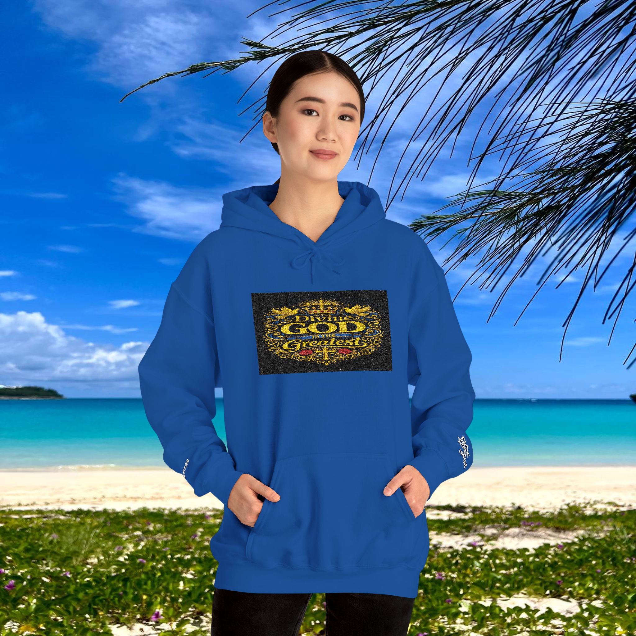 BE DIVINE™ “Divine God Is the Greatest” Embroidered Unisex Hoodie
