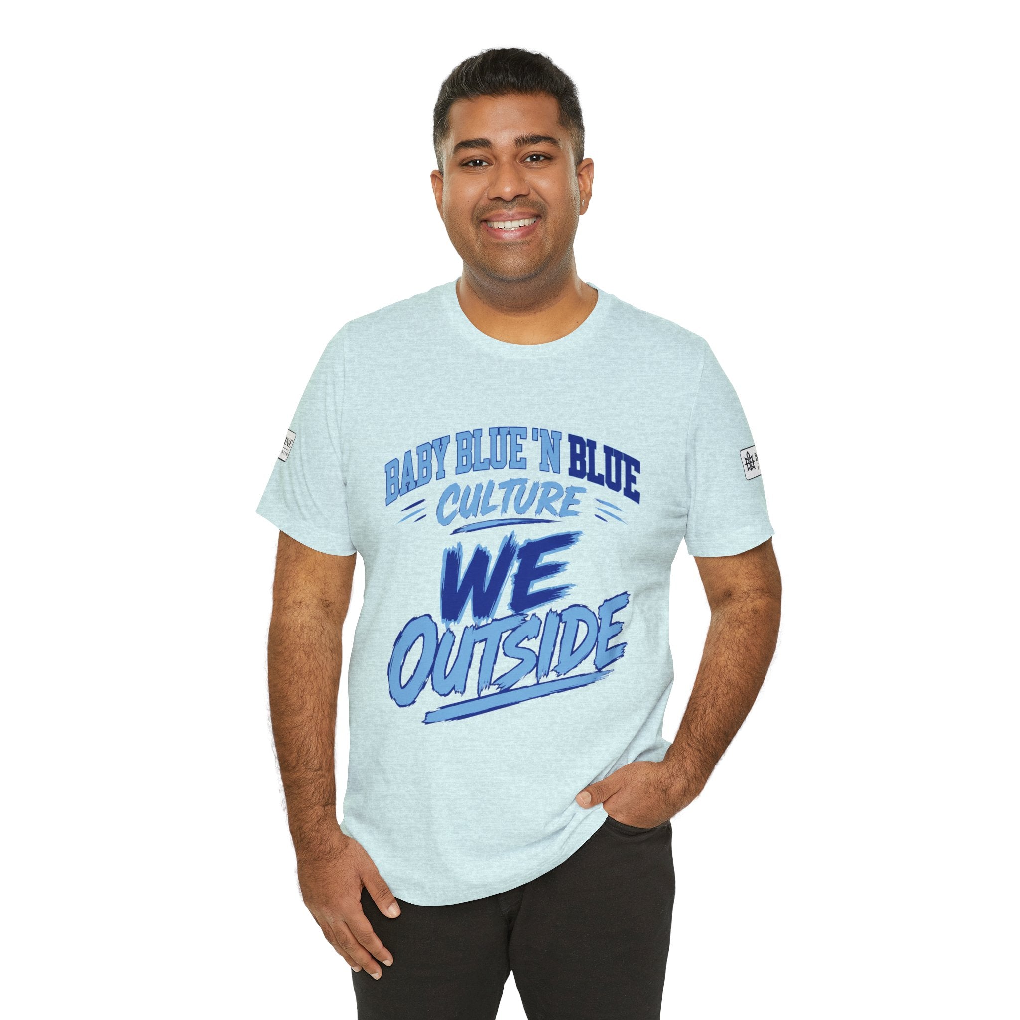 BE DIVINE™ Baby Blue 'N Blue Culture – We Outside Tee