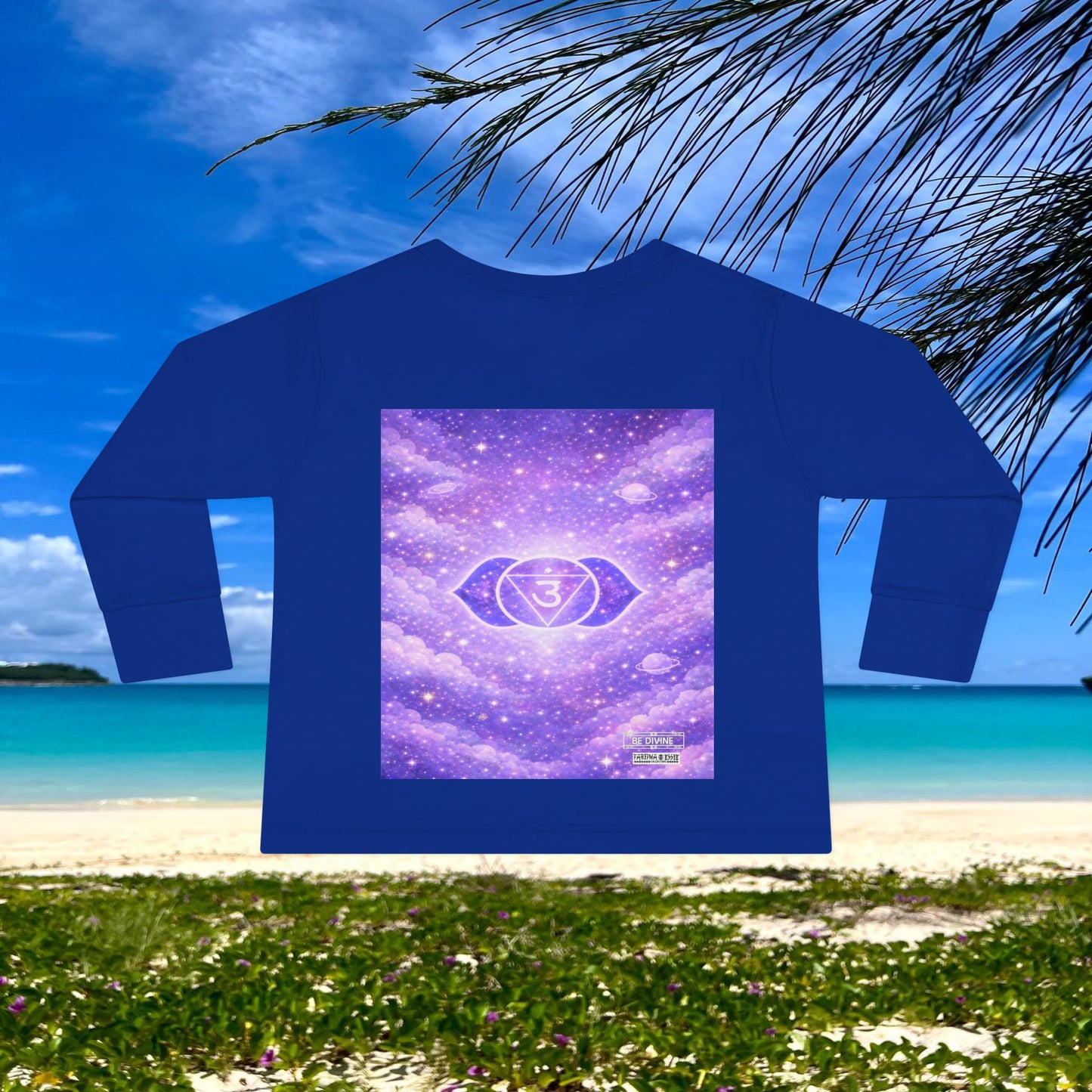 BE DIVINE™ Third Eye Chakra Toddler Long Sleeve Tee | Intuition & Inner Wisdom Shirt