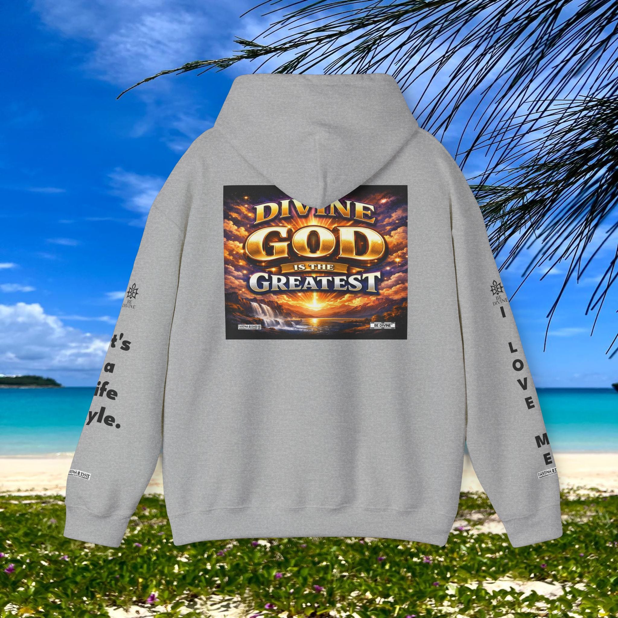 BE DIVINE™ Unisex Heavy Blend Hoodie – Divine God Is the Greatest Faith Statement Sweatshirt