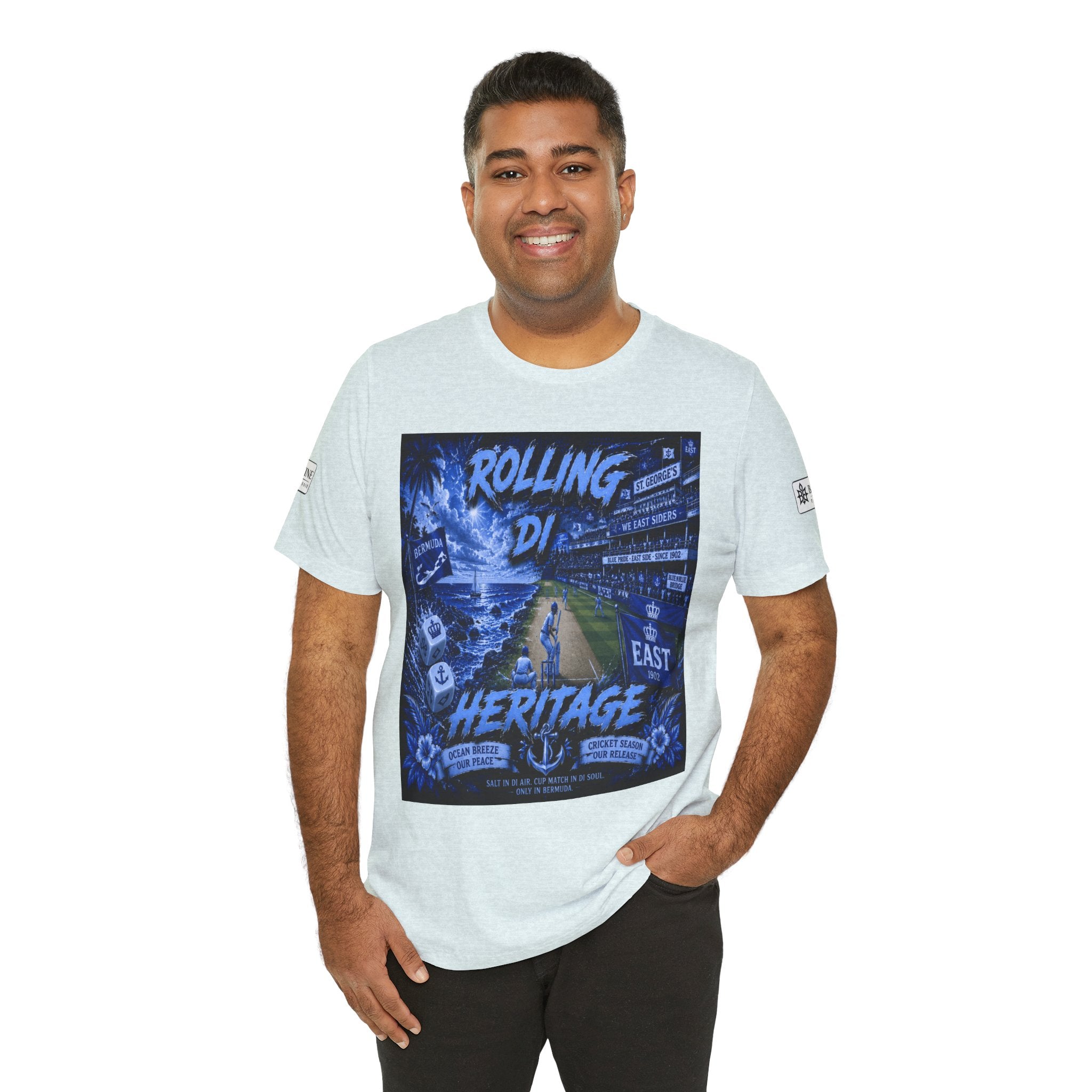 BE DIVINE™ Rolling Di Heritage – All I See Is Blue Vibes Heritage Tee