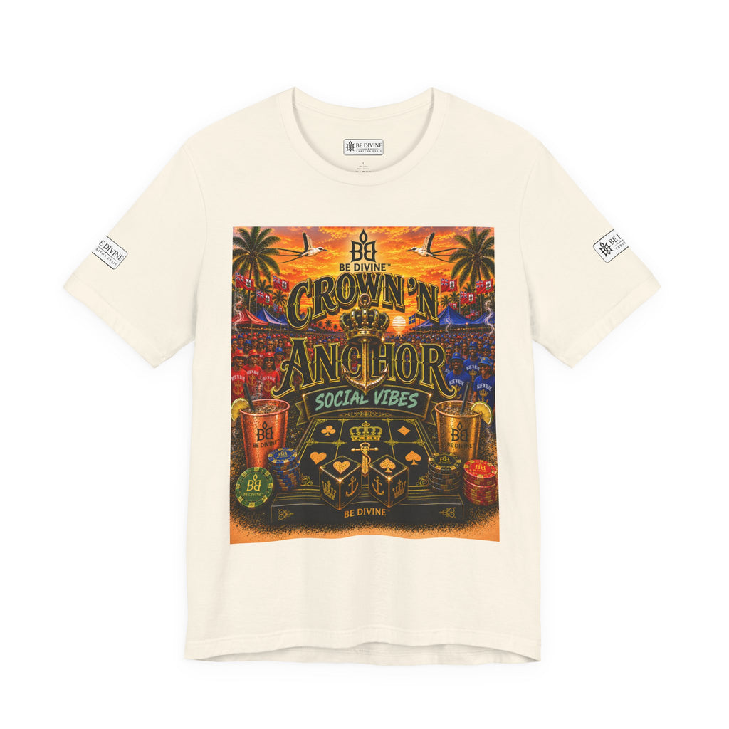 BE DIVINE™ Cup Match Social Vibes Tee – Crown 'N Anchor Edition