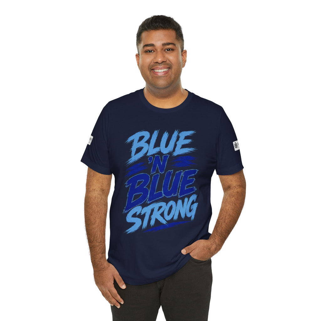 BE DIVINE™ Blue 'N Blue Strong Tee – Let's Gooo Baby Blue 'N Blue Edition