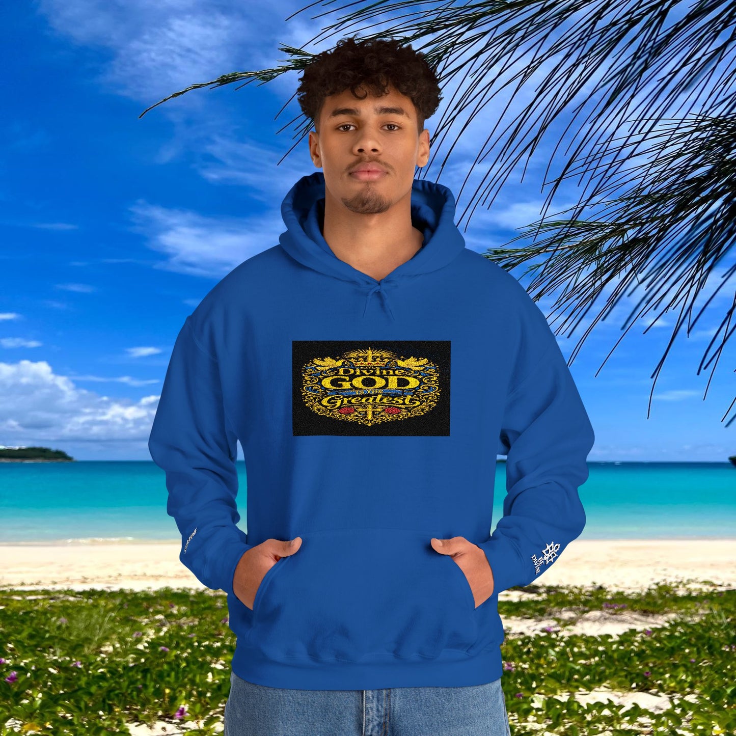 BE DIVINE™ “Divine God Is the Greatest” Embroidered Unisex Hoodie