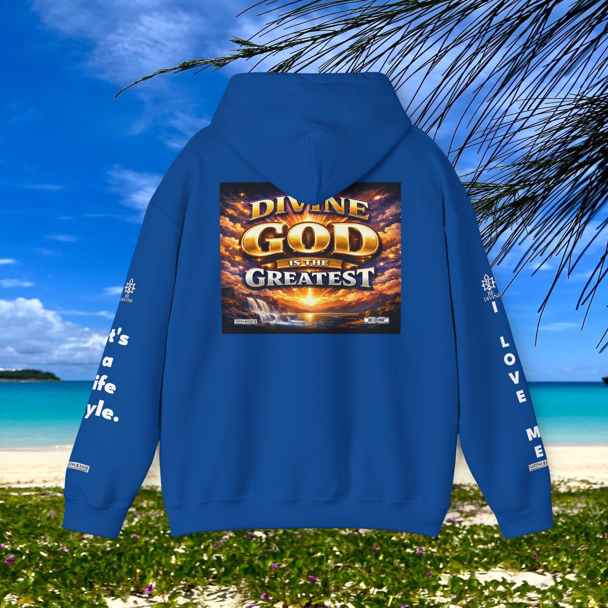 BE DIVINE™ Unisex Heavy Blend Hoodie – Divine God Is the Greatest Faith Statement Sweatshirt