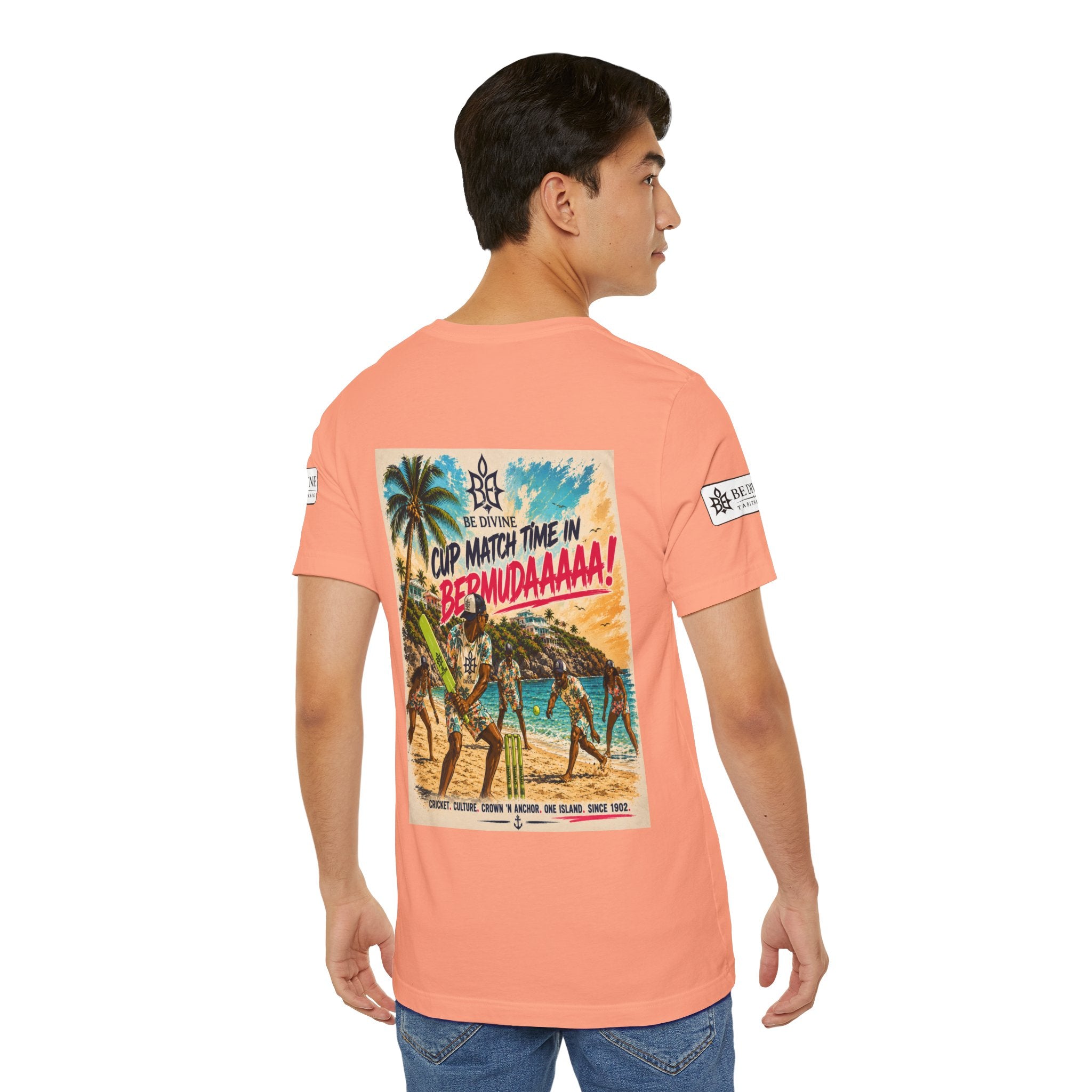 BE DIVINE™ Just Vibes Tee – Bermuda Cup Match Edition