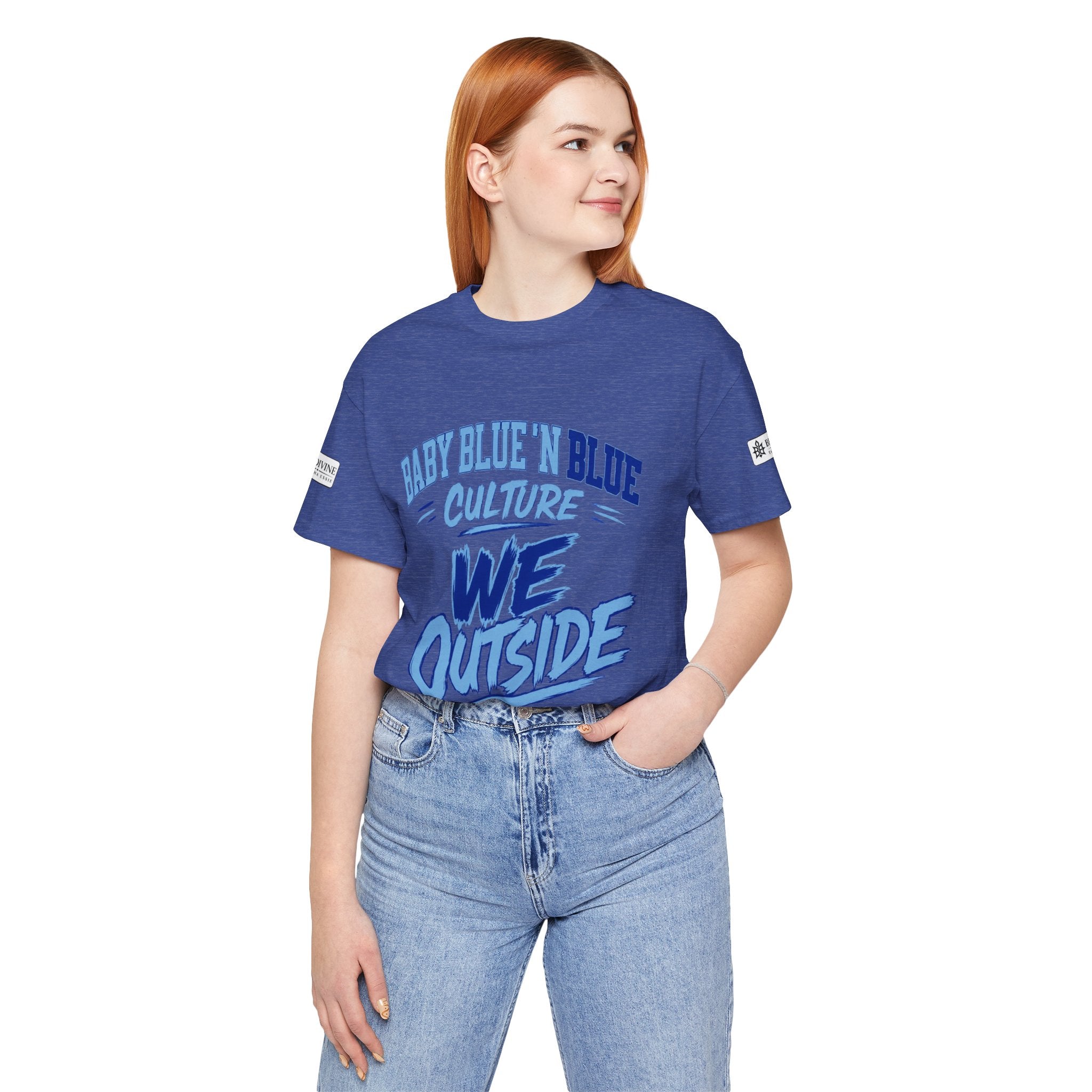 BE DIVINE™ Baby Blue 'N Blue Culture – We Outside Tee