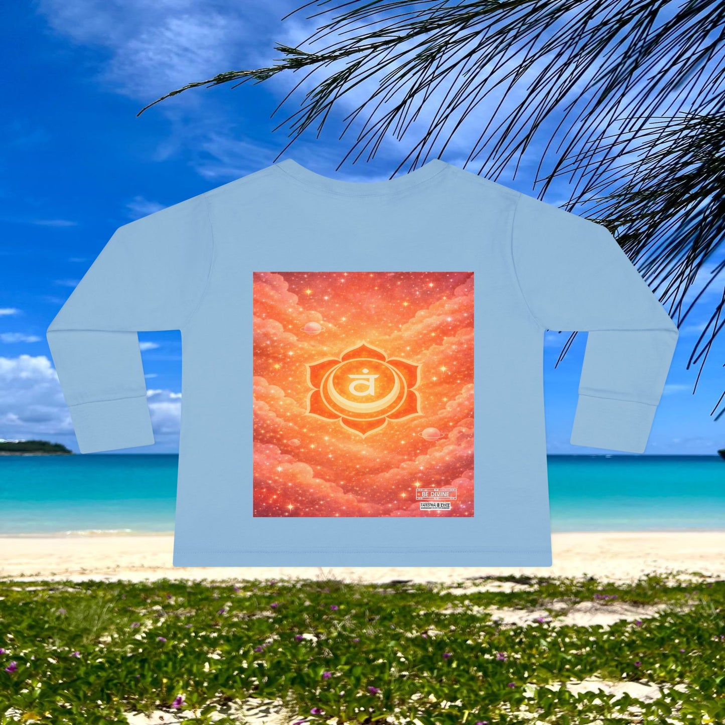BE DIVINE™ Sacral Chakra Toddler Long Sleeve Tee | Emotional Expression & Creativity Shirt