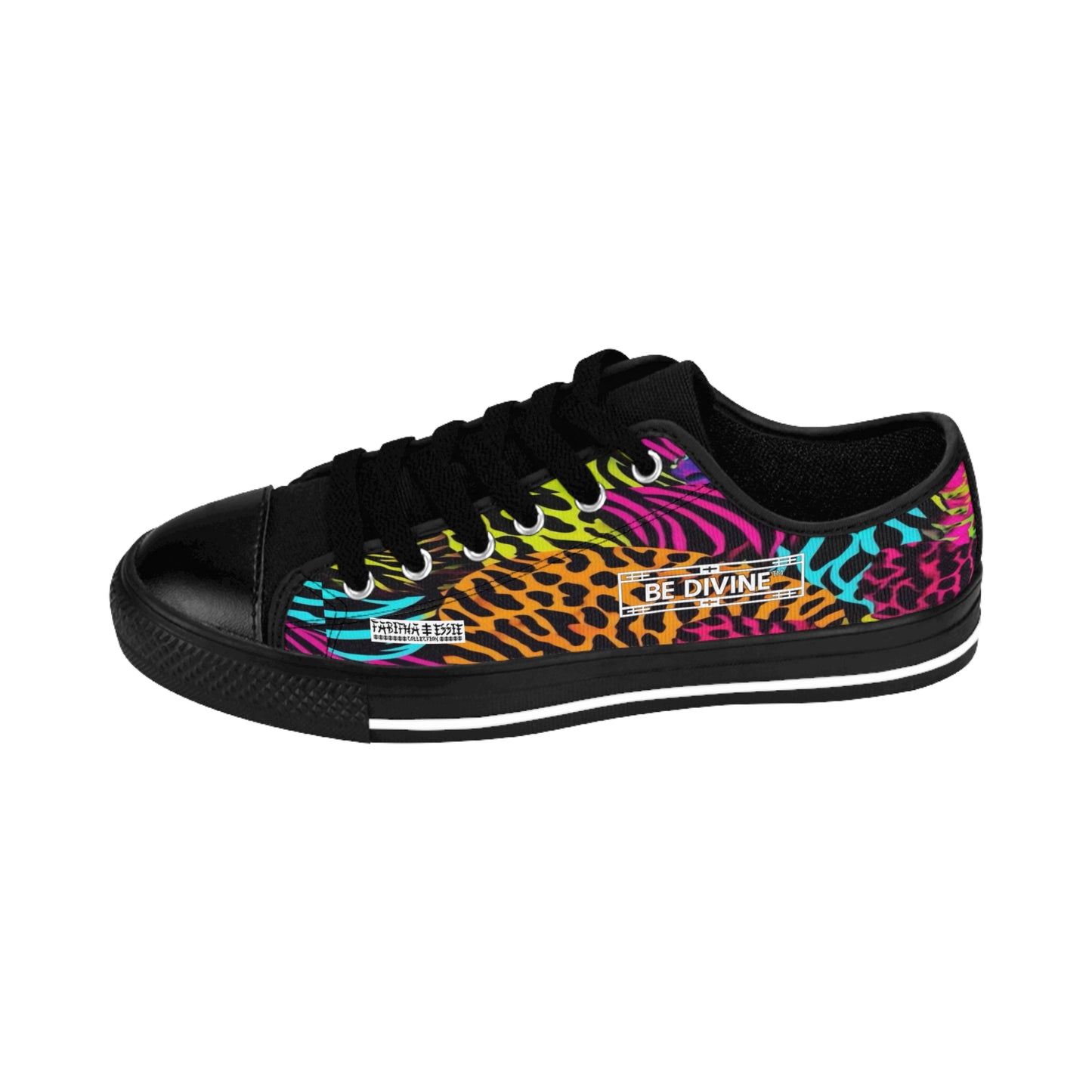BE DIVINE™ Neon Jungle Sneakers – Bold Animal Print Women’s Shoes