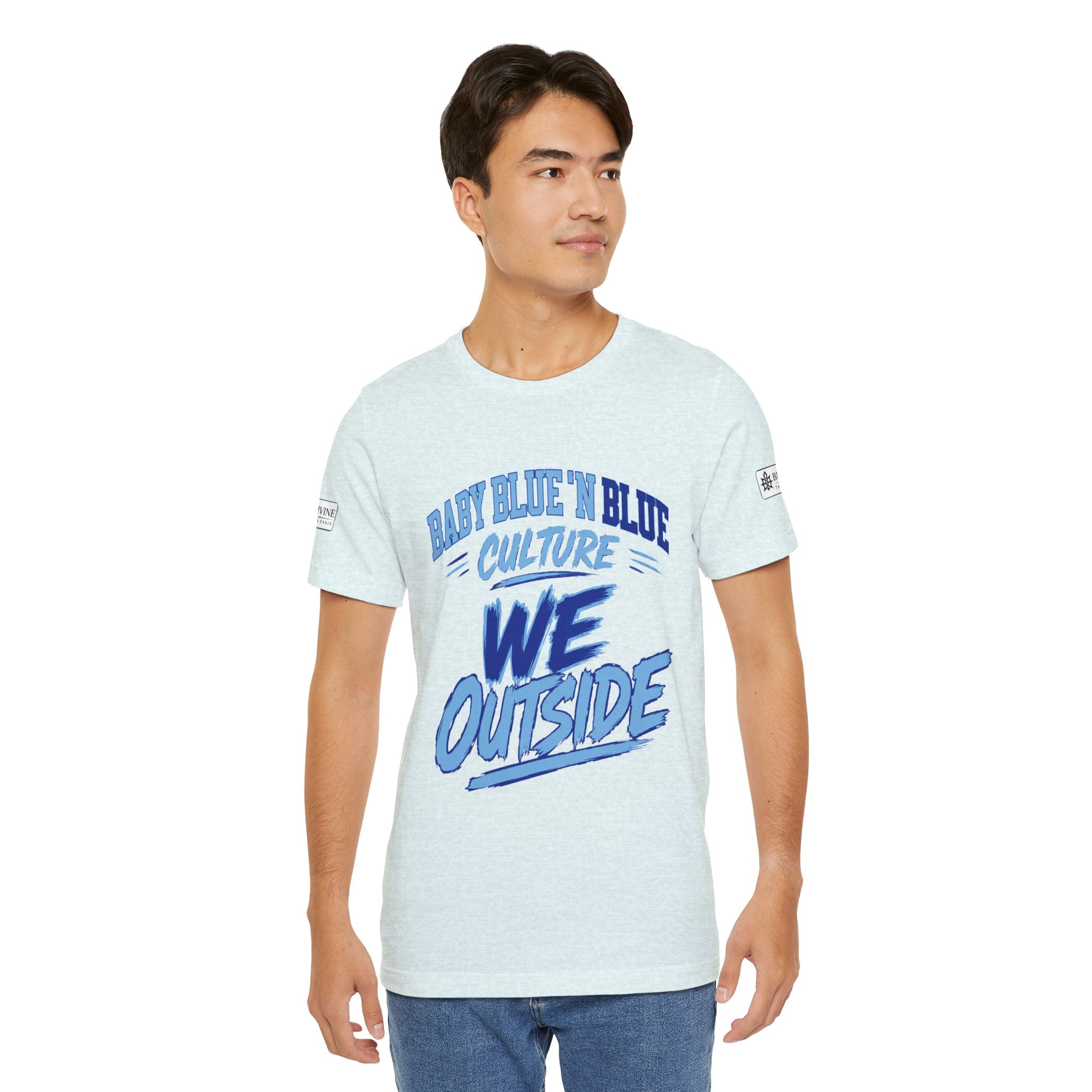 BE DIVINE™ Baby Blue 'N Blue Culture – We Outside Tee