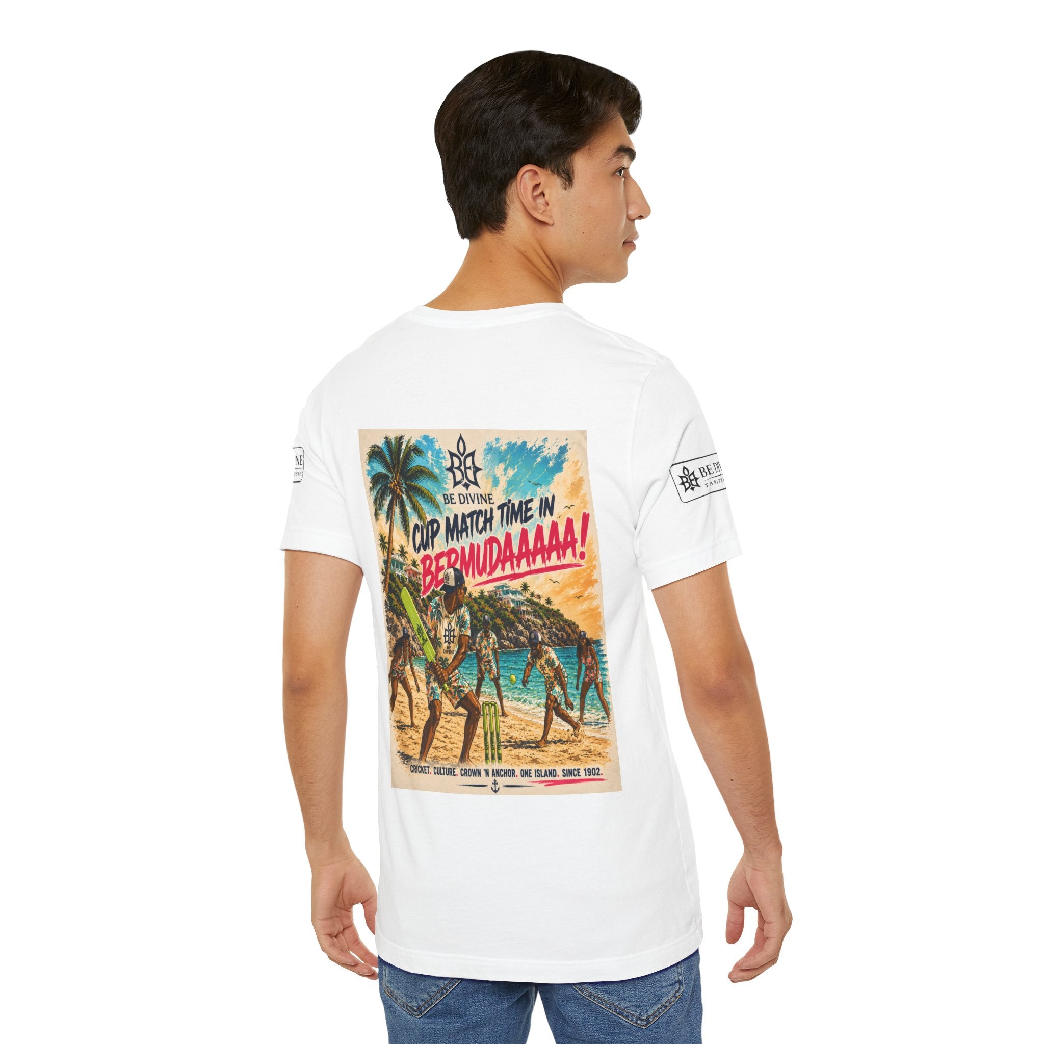 BE DIVINE™ Just Vibes Tee – Bermuda Cup Match Edition