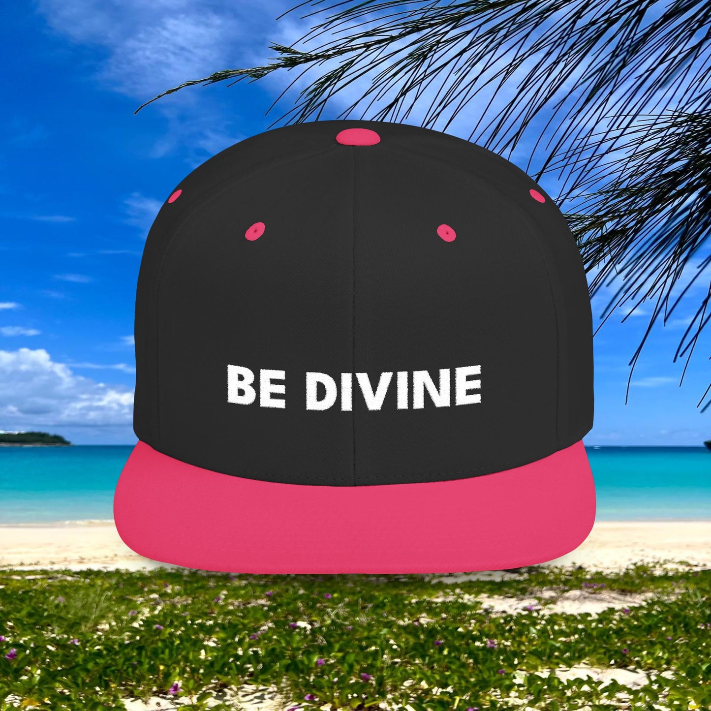 BE DIVINE™ Premium Snapback – White Text Edition
