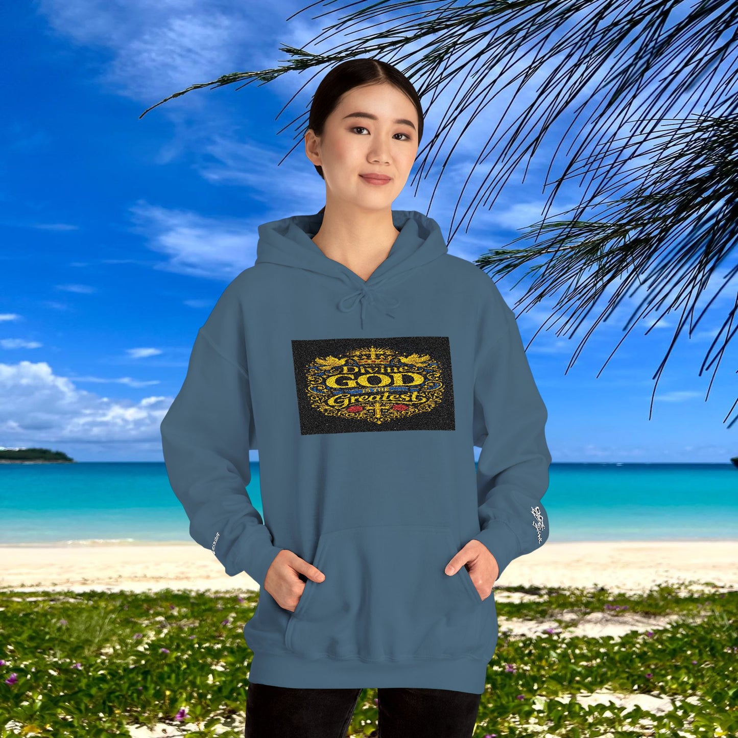 BE DIVINE™ “Divine God Is the Greatest” Embroidered Unisex Hoodie