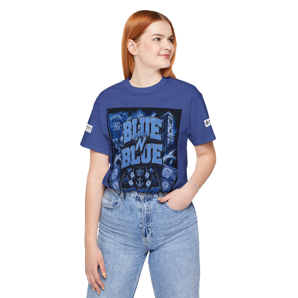BE DIVINE™ Blue 'N Blue Heritage – I'm Here For Crown & Anchor Tee