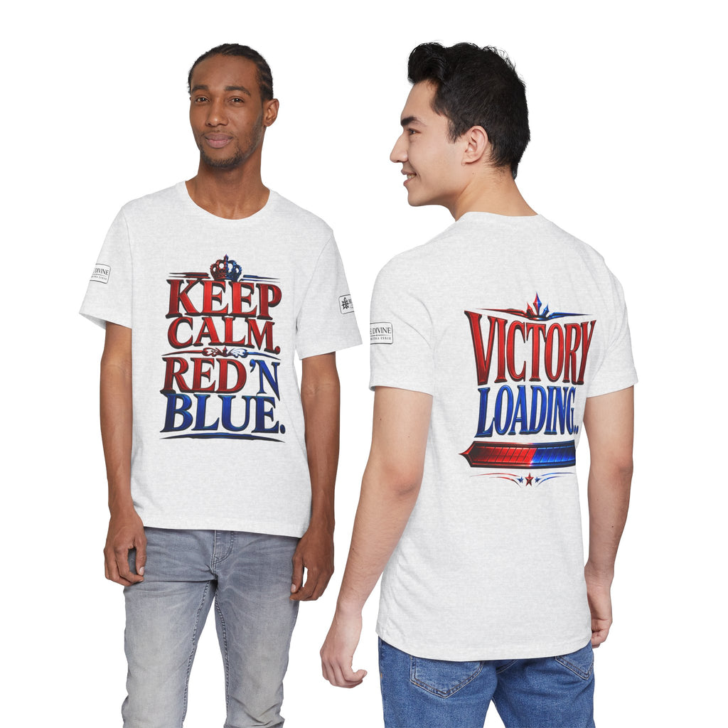 BE DIVINE™ Keep Calm. Red ’N Blue. Tee