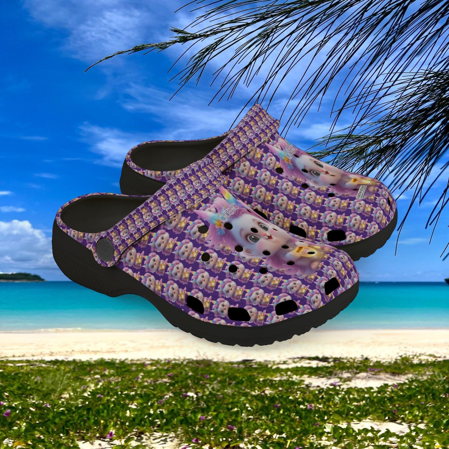 Kids EVA Foam Clogs (AOP) | BE DIVINE™ Comfort Slides