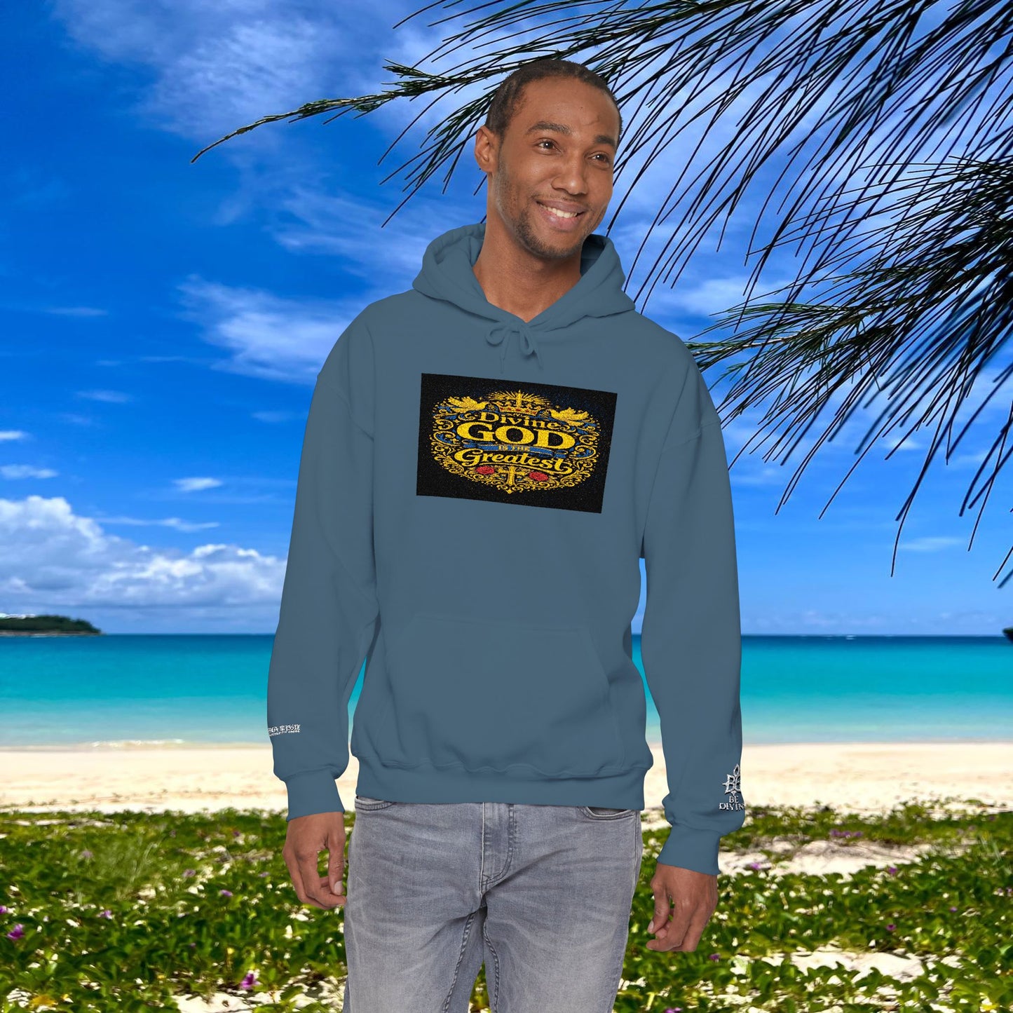 BE DIVINE™ “Divine God Is the Greatest” Embroidered Unisex Hoodie