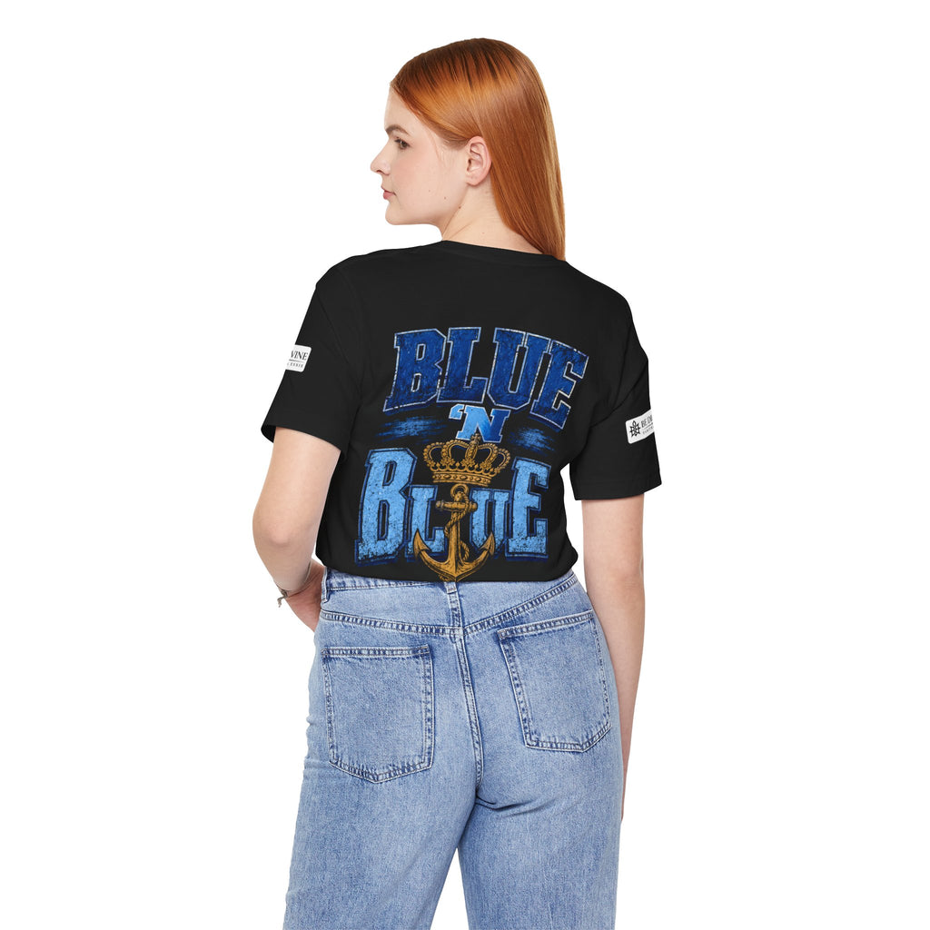 BE DIVINE™ BLUE 'N BLUE T-Shirt – Crown 'N Anchor Edition