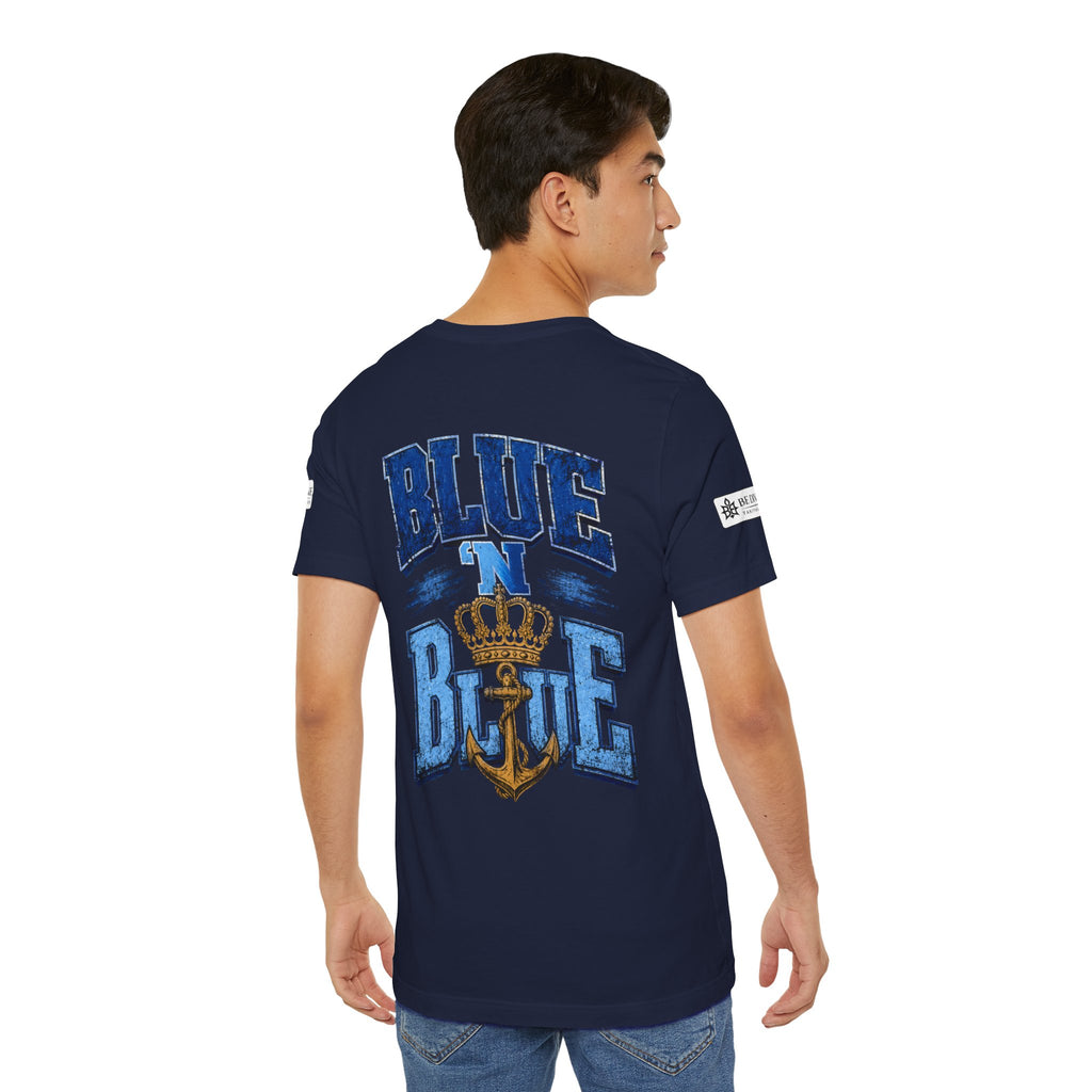 BE DIVINE™ BLUE 'N BLUE T-Shirt – Crown 'N Anchor Edition