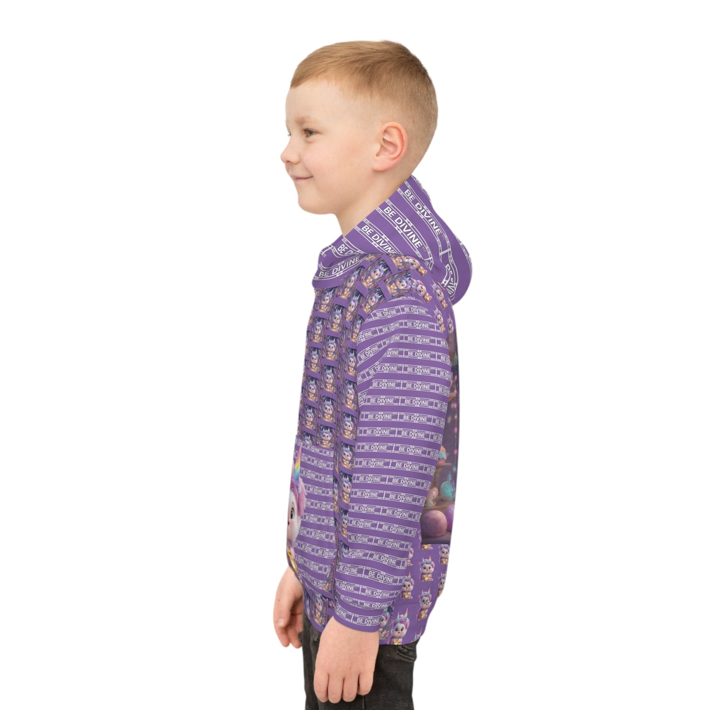 BE DIVINE™ Children’s All-Over Print Hoodie - Premium AOP, Soft & Cozy (Kids)