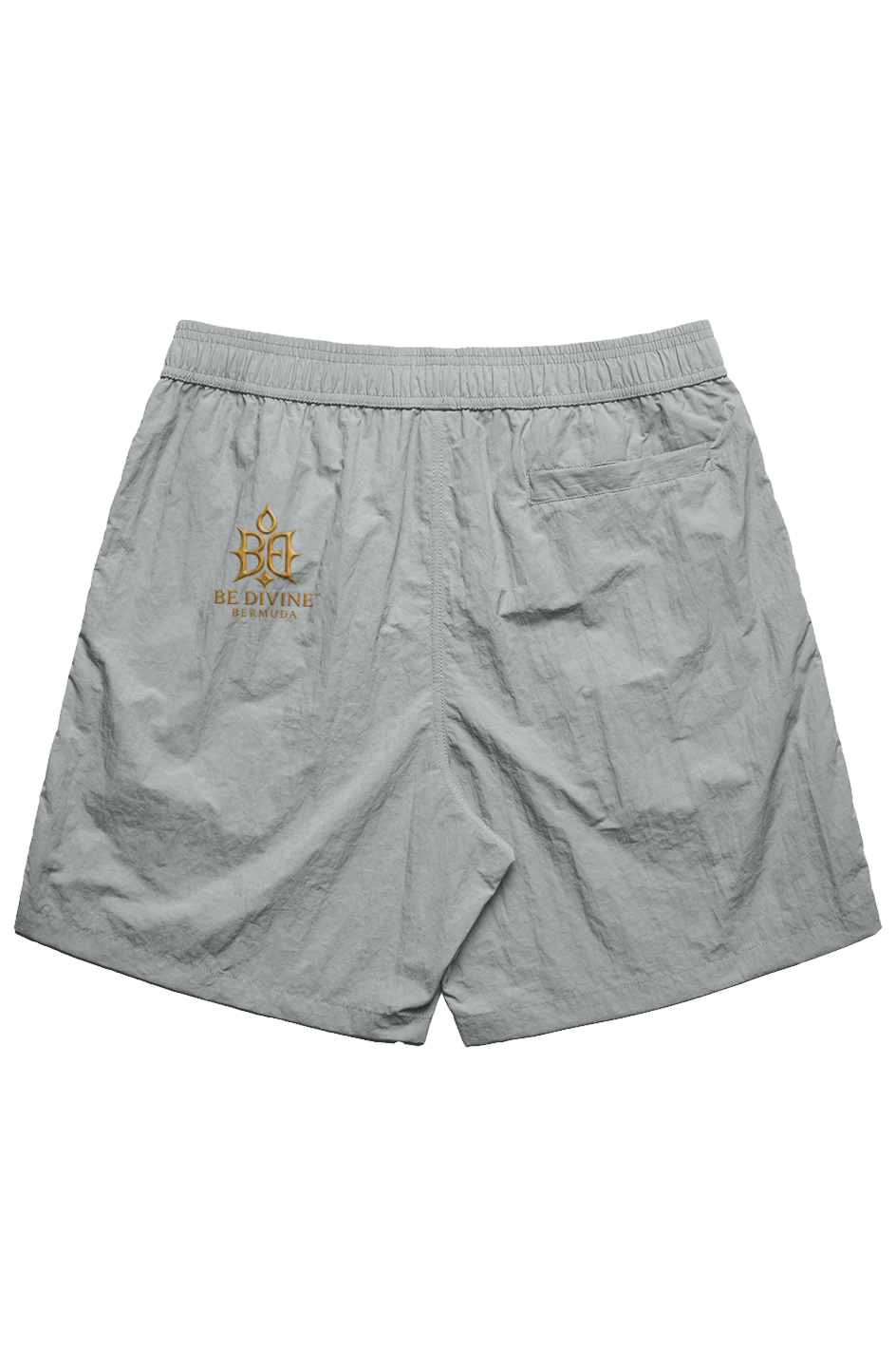 BE DIVINE Bermuda Luxury Embroidered Swim Shorts