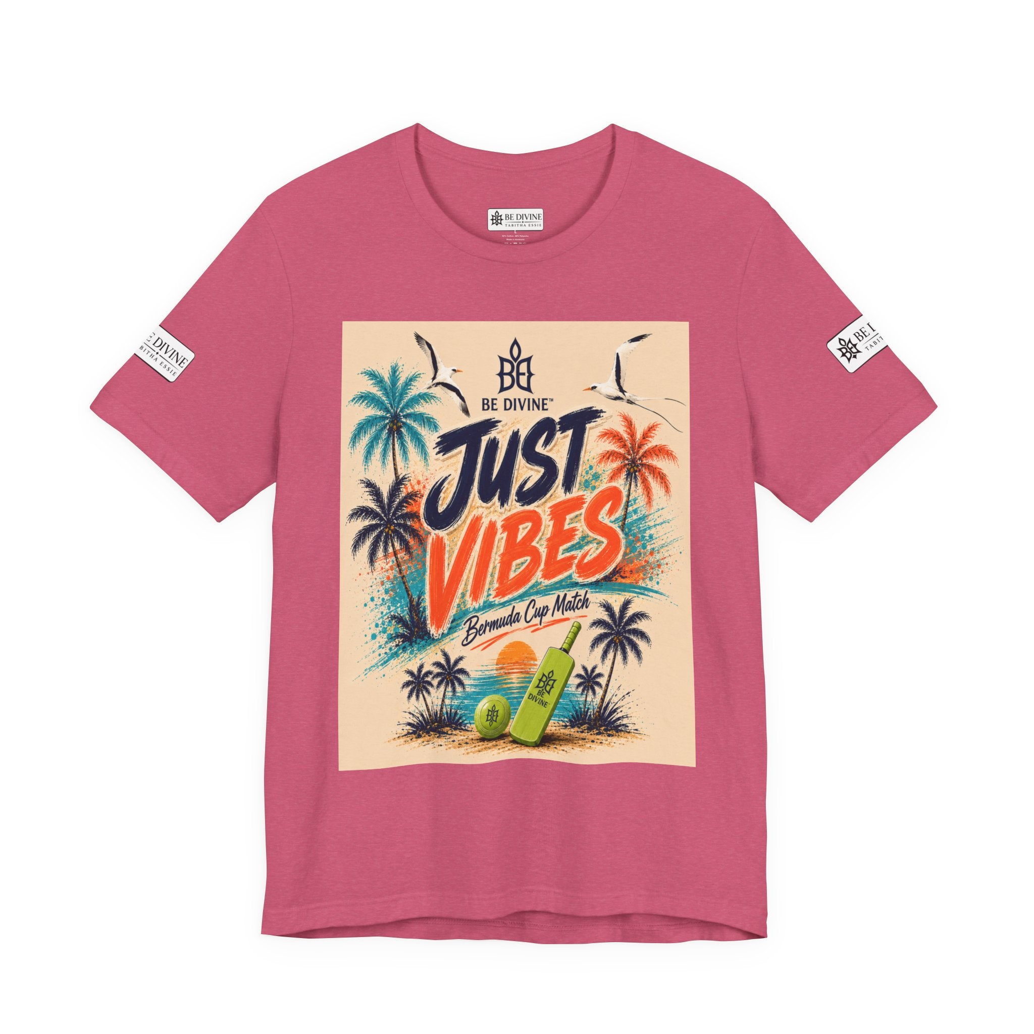 BE DIVINE™ Just Vibes Tee – Bermuda Cup Match Edition