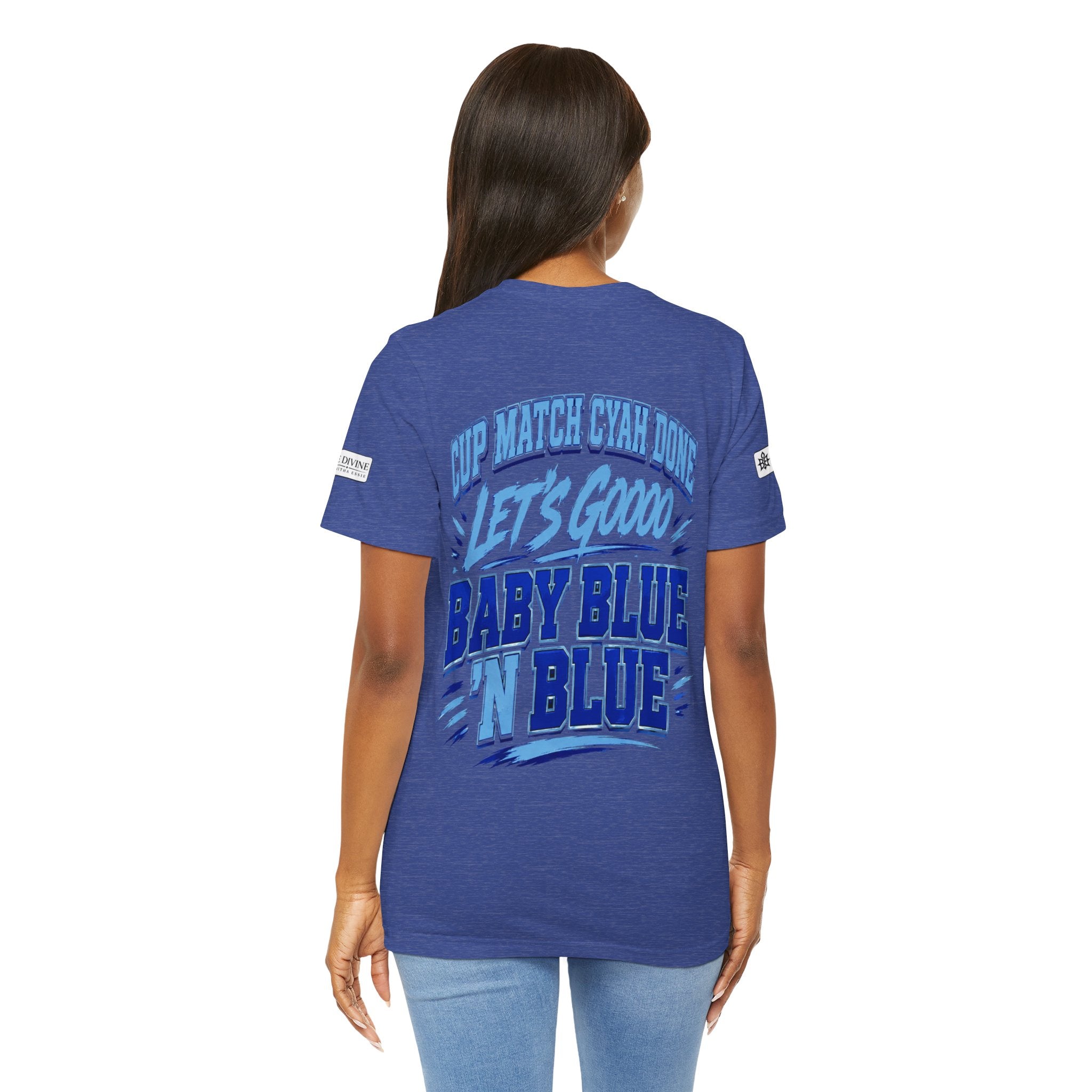 BE DIVINE™ Blue 'N Blue Strong Tee – Let's Gooo Baby Blue 'N Blue Edition