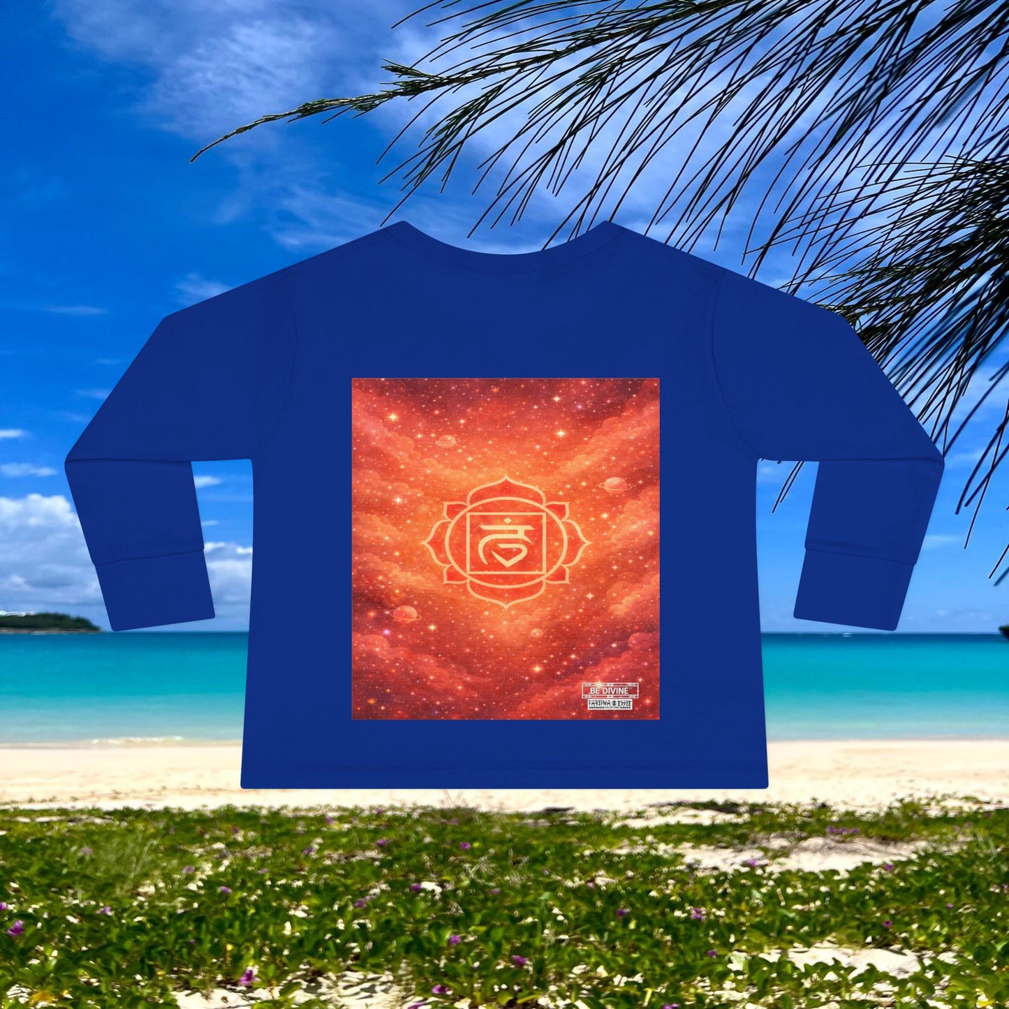 BE DIVINE™ Root Chakra Toddler Long Sleeve Tee | Safety & Security Affirmation Shirt