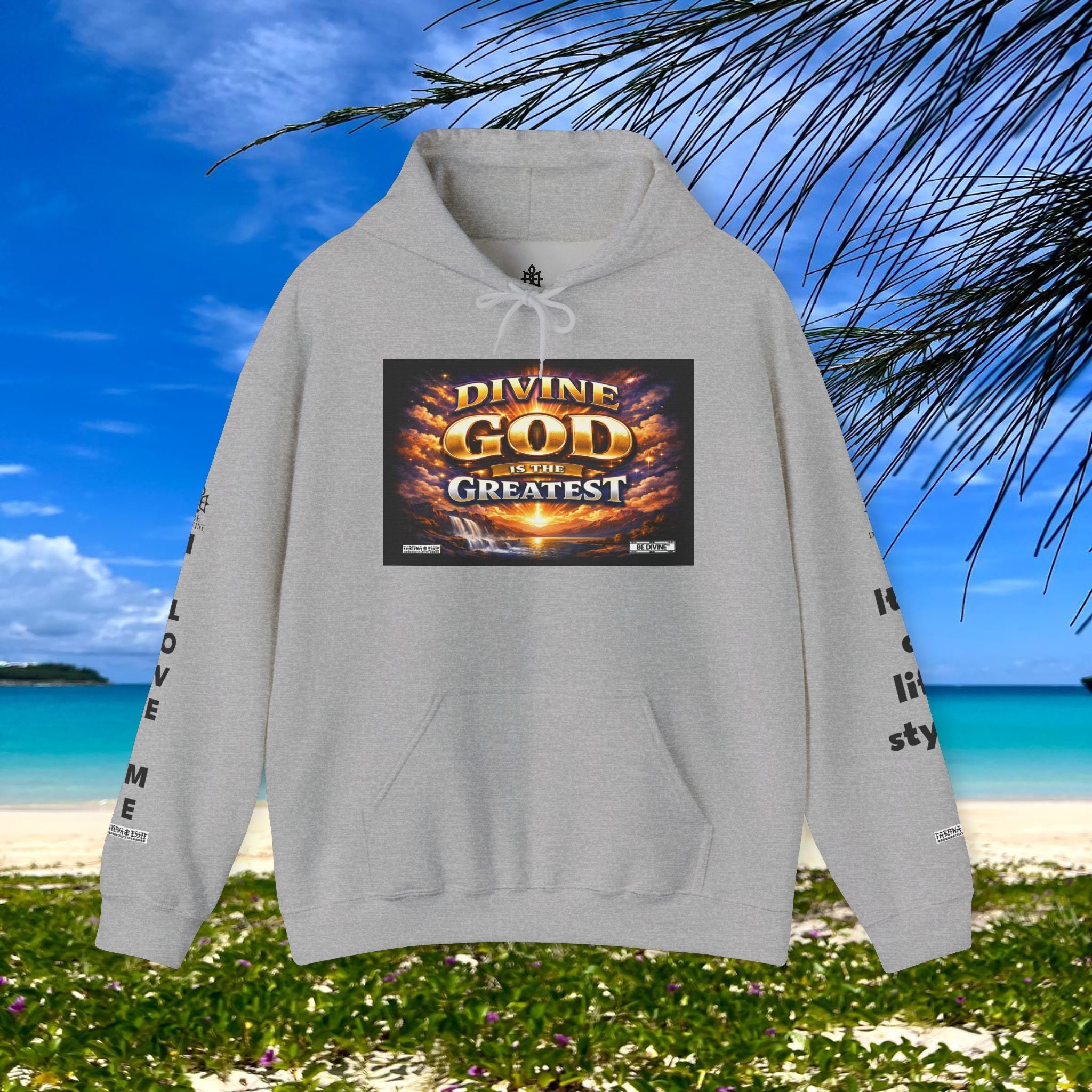 BE DIVINE™ Unisex Heavy Blend Hoodie – Divine God Is the Greatest Faith Statement Sweatshirt