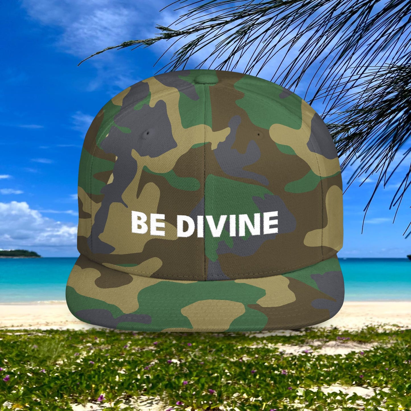 BE DIVINE™ Premium Snapback – White Text Edition