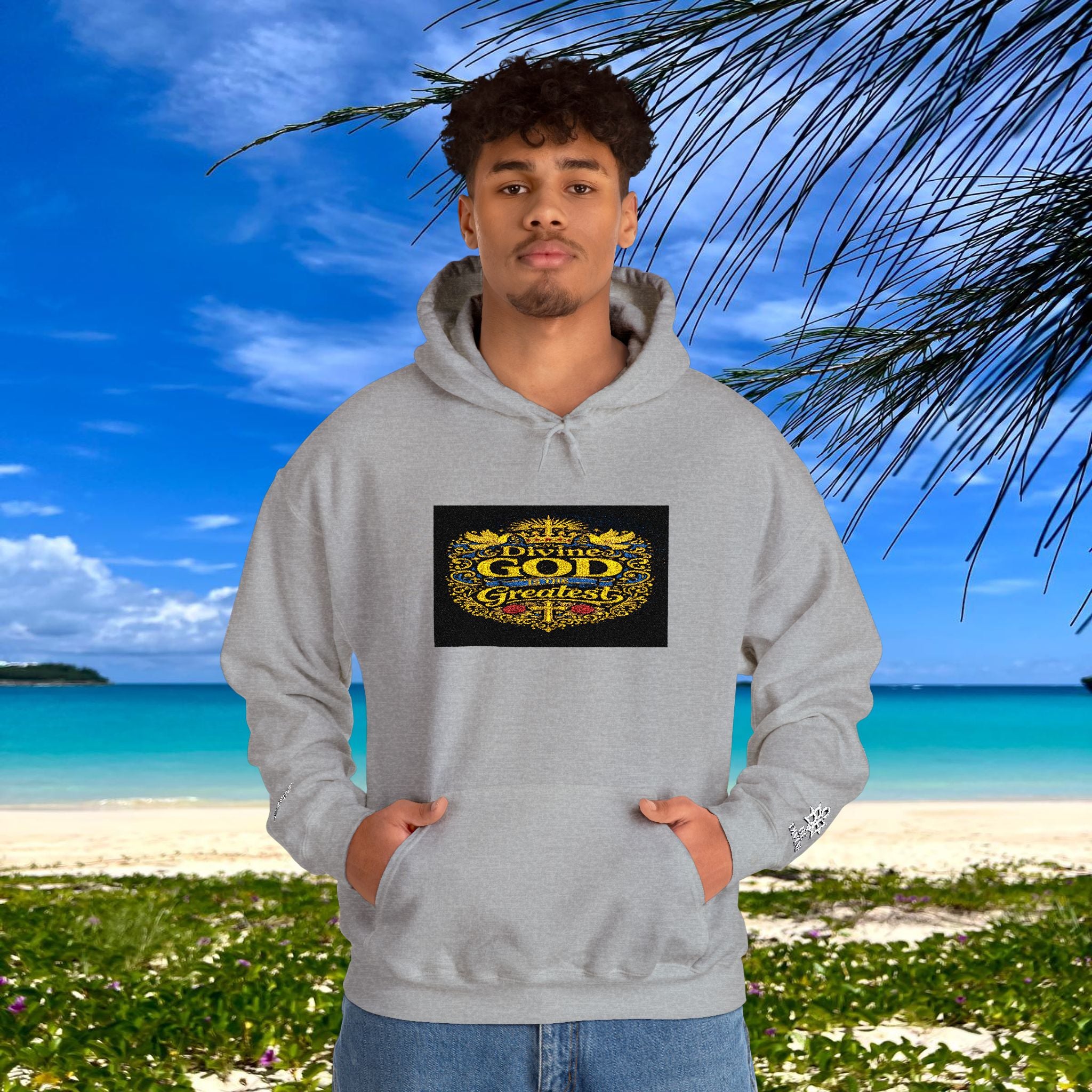 BE DIVINE™ “Divine God Is the Greatest” Embroidered Unisex Hoodie