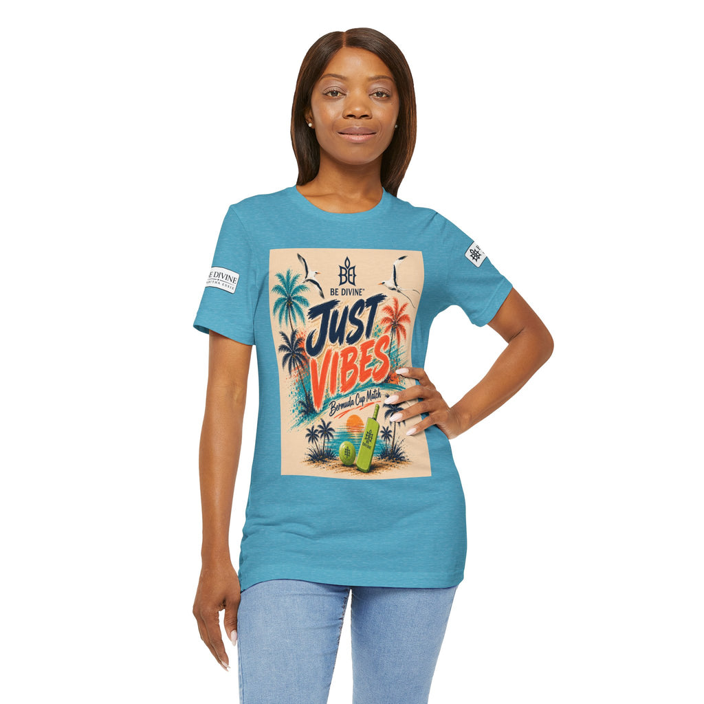 BE DIVINE™ Just Vibes Tee – Bermuda Cup Match Edition