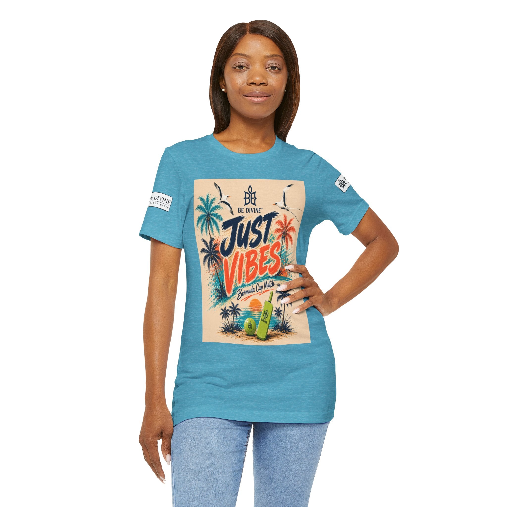 BE DIVINE™ Just Vibes Tee – Bermuda Cup Match Edition