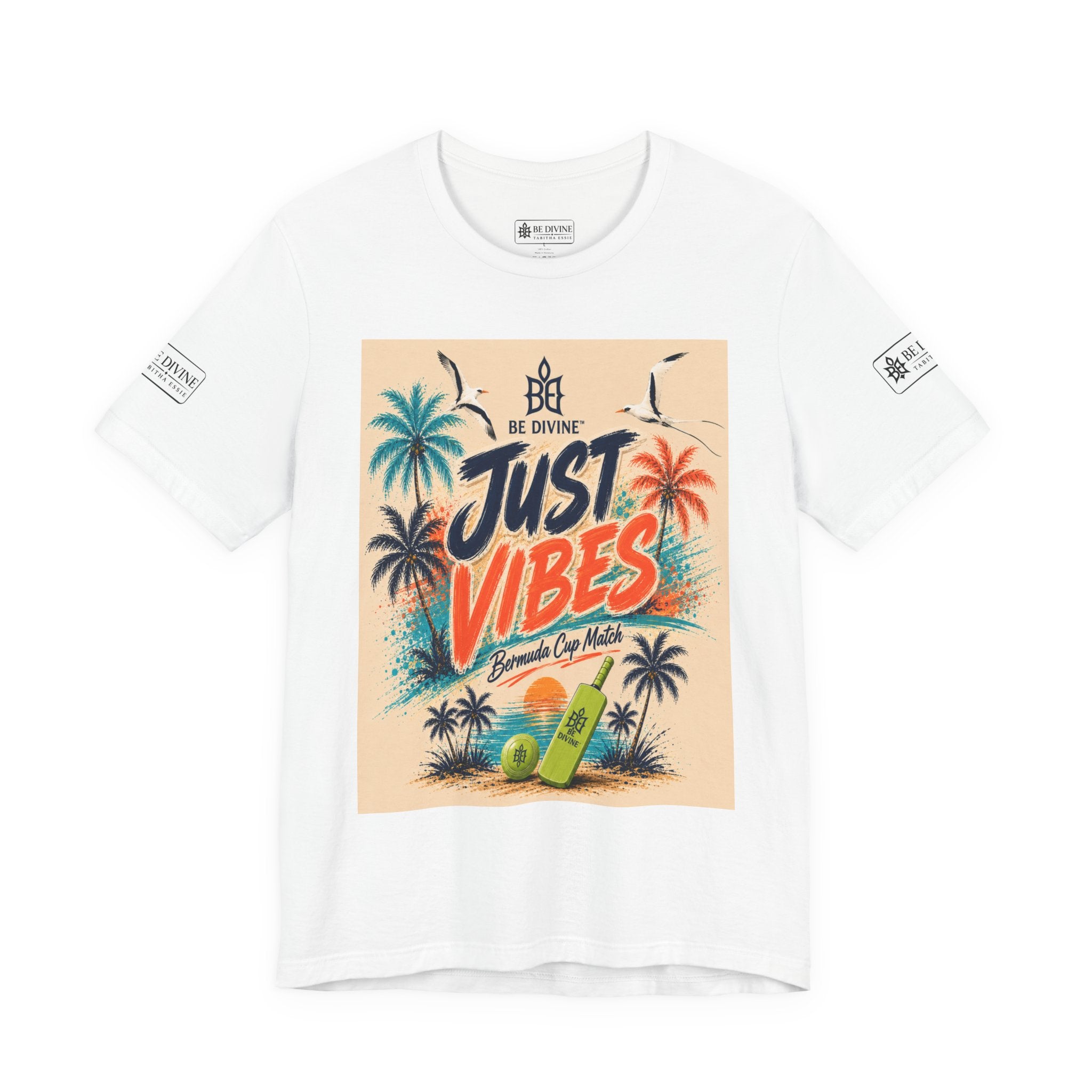 BE DIVINE™ Just Vibes Tee – Bermuda Cup Match Edition