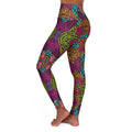 BE DIVINE™ Electric Mirage Leggings – Neon Kaleidoscope Animal Print by Tabitha Essie
