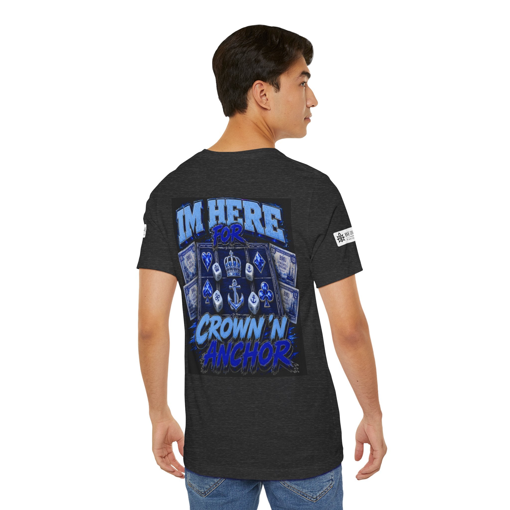 BE DIVINE™ Blue 'N Blue Heritage – I'm Here For Crown & Anchor Tee