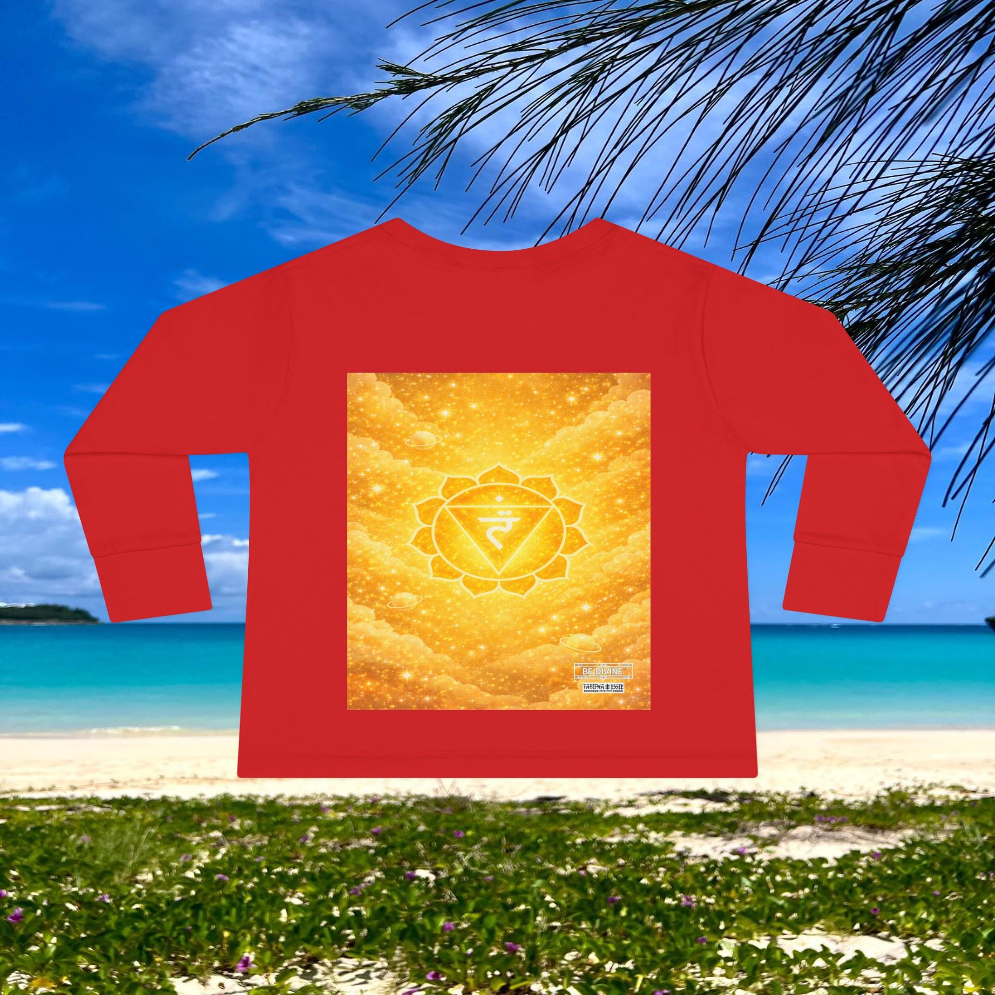 BE DIVINE™ Solar Plexus Toddler Long Sleeve Tee | Confidence & Empowerment Chakra Shirt