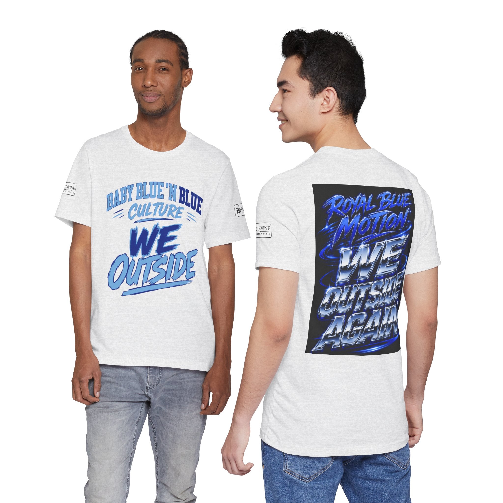 BE DIVINE™ Baby Blue 'N Blue Culture – We Outside Tee