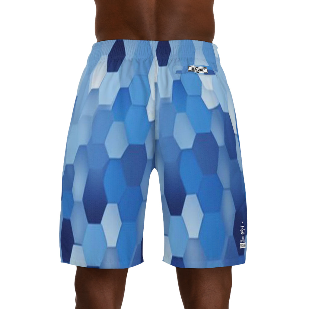 BE DIVINE™ St. George’s Crystal Armor - Men’s Jogger Shorts by Tabitha Essie