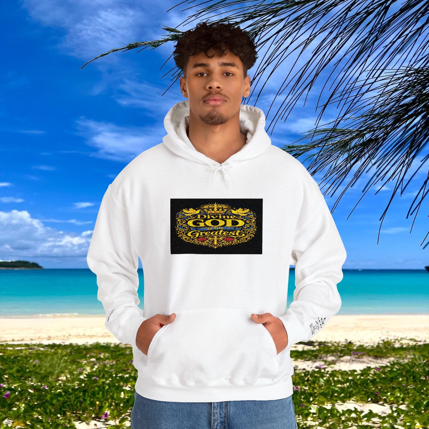 BE DIVINE™ “Divine God Is the Greatest” Embroidered Unisex Hoodie