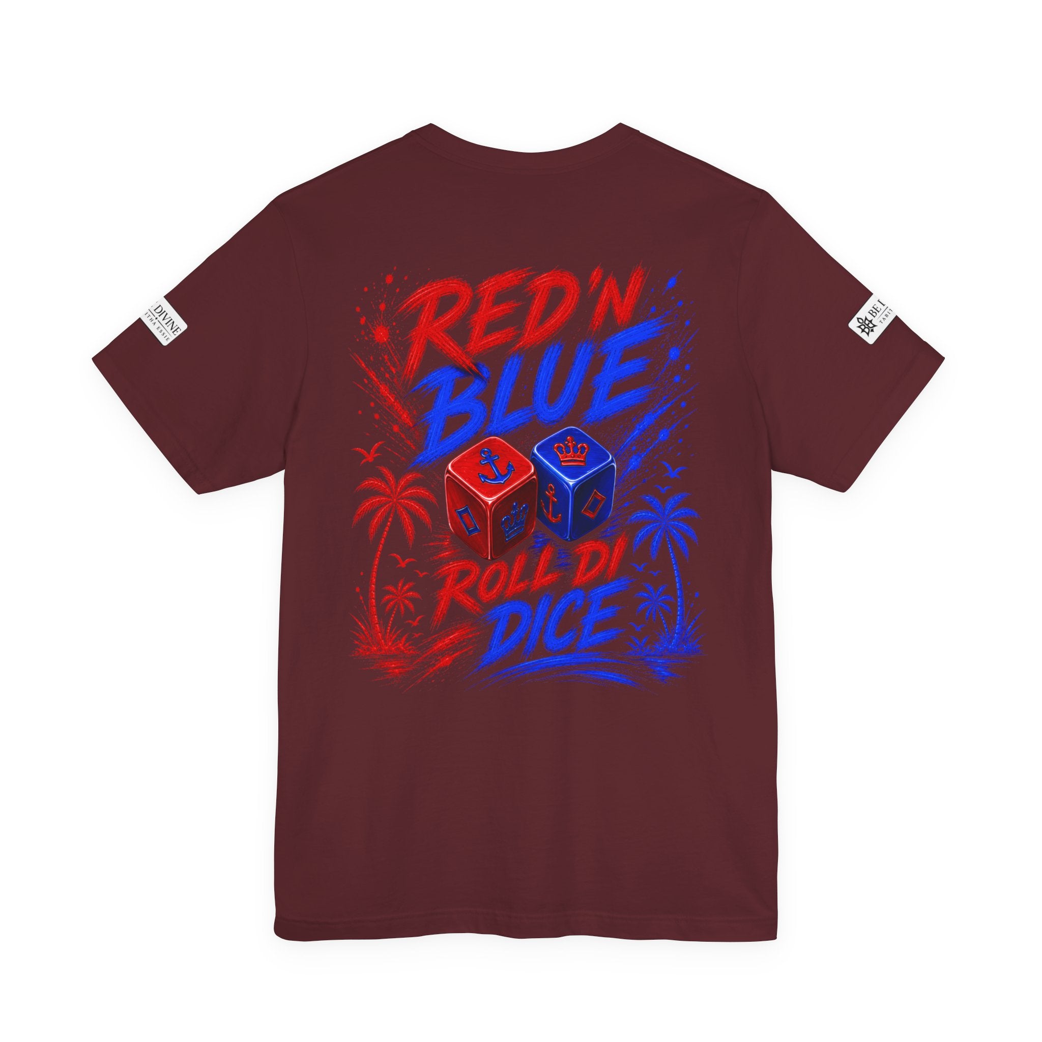 BE DIVINE™ Red ’N Blue Crown ’N Anchor Tee