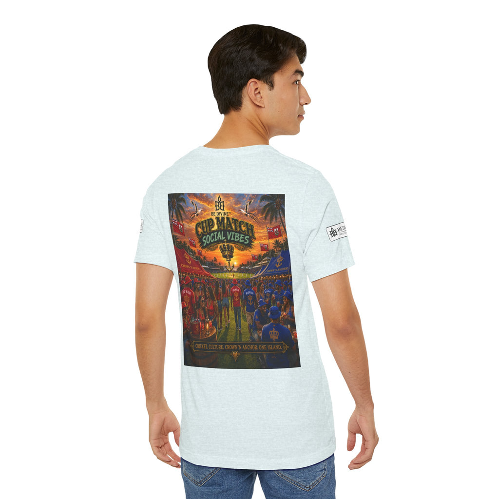 BE DIVINE™ Cup Match Social Vibes Tee – Crown 'N Anchor Edition