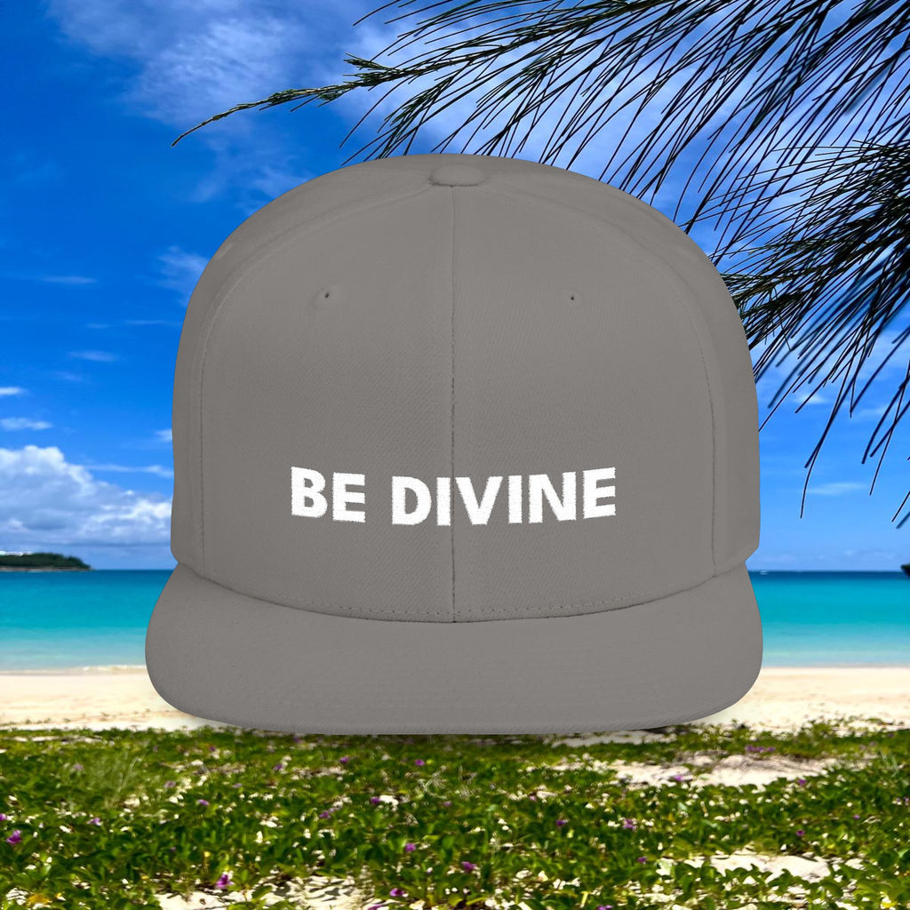 BE DIVINE™ Premium Snapback – White Text Edition